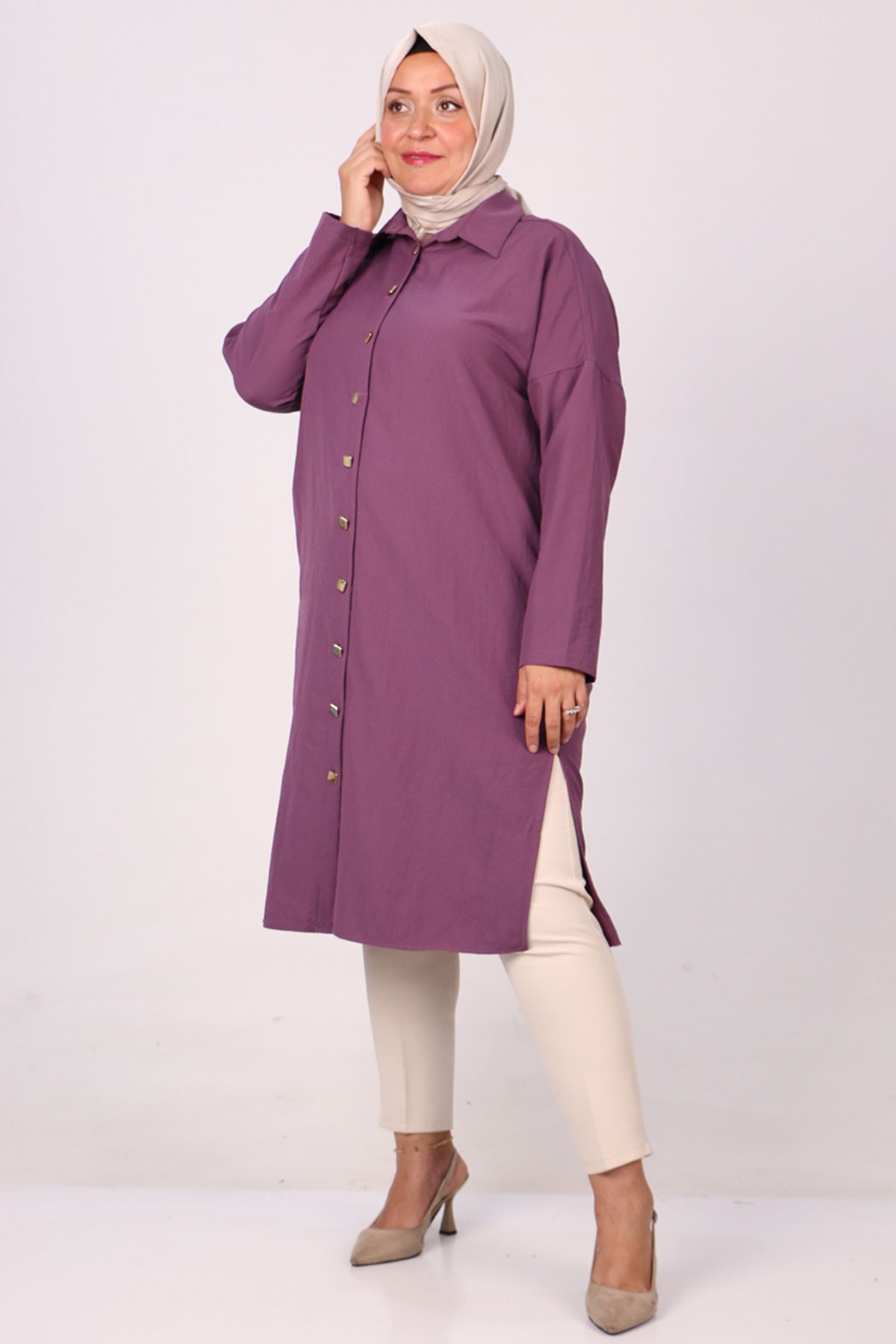 38026 Plus Size Star Airobin Shirt-Purple
