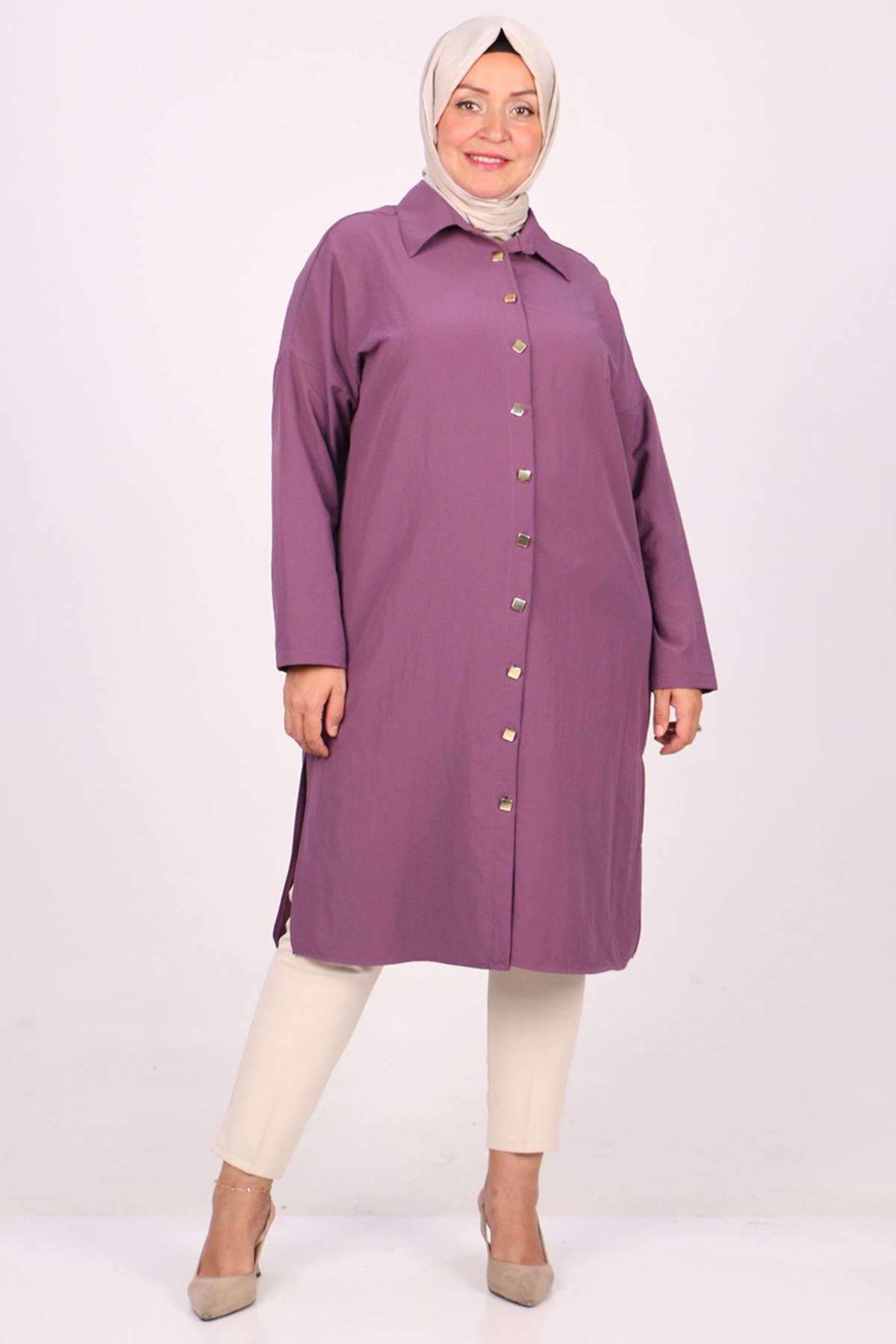38026 Plus Size Star Airobin Shirt-Purple