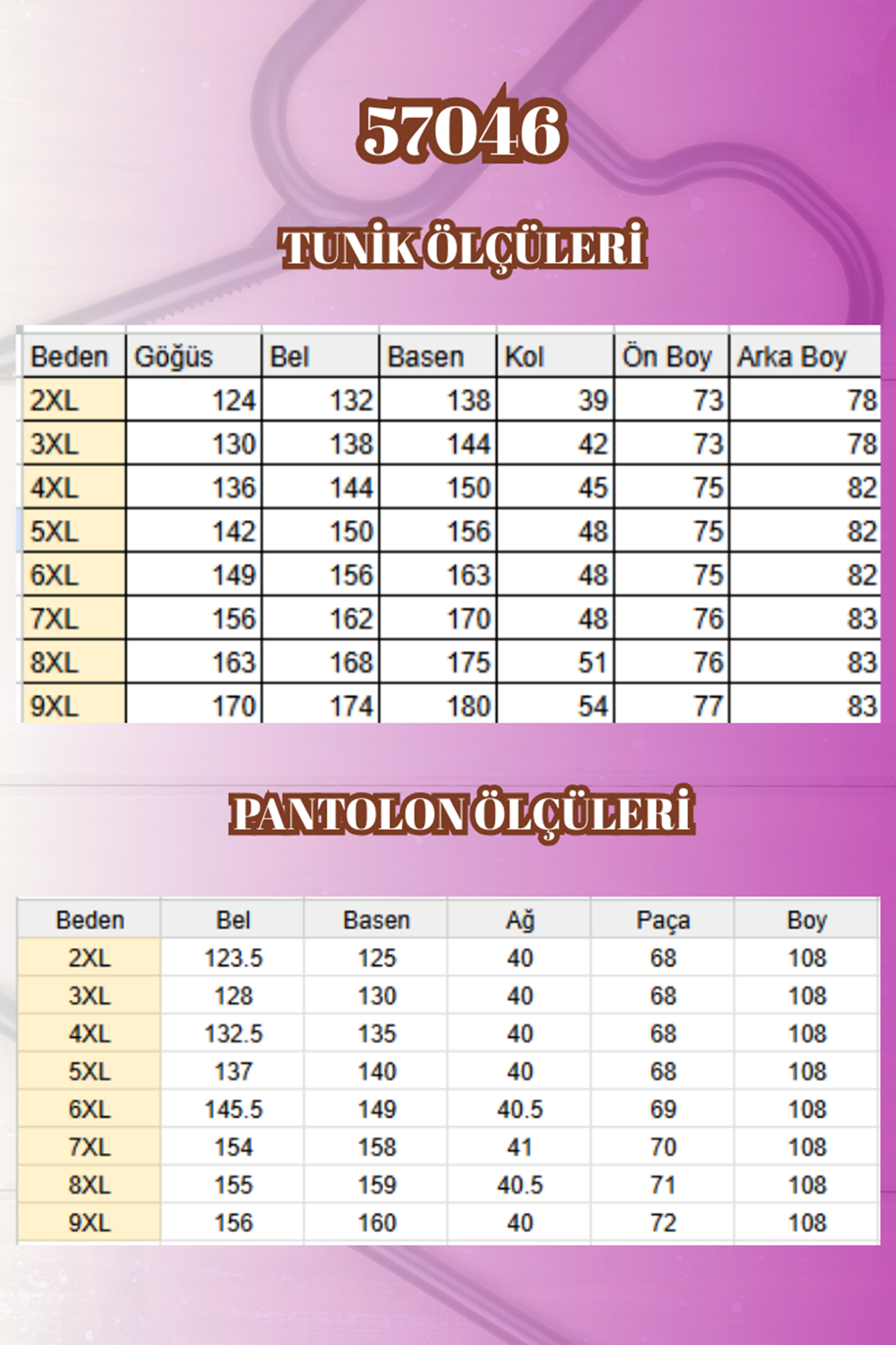 57046 Büyük Beden Eteği Oval Kesim Modal Pantolonlu Takım - Bej