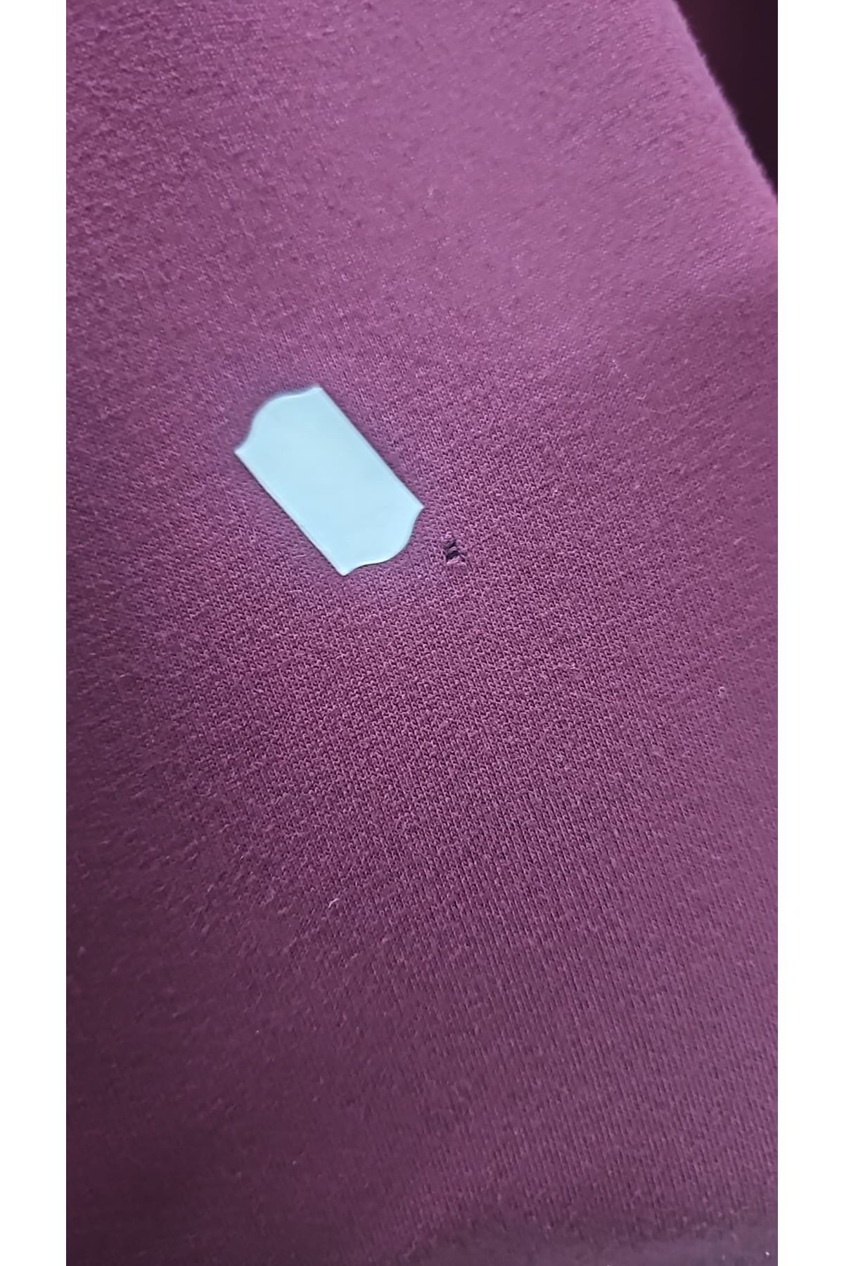 D-58170 Büyük Beden Eteği Kendi Kumaşından Ribanalı Kristal Tunik - Bordo 