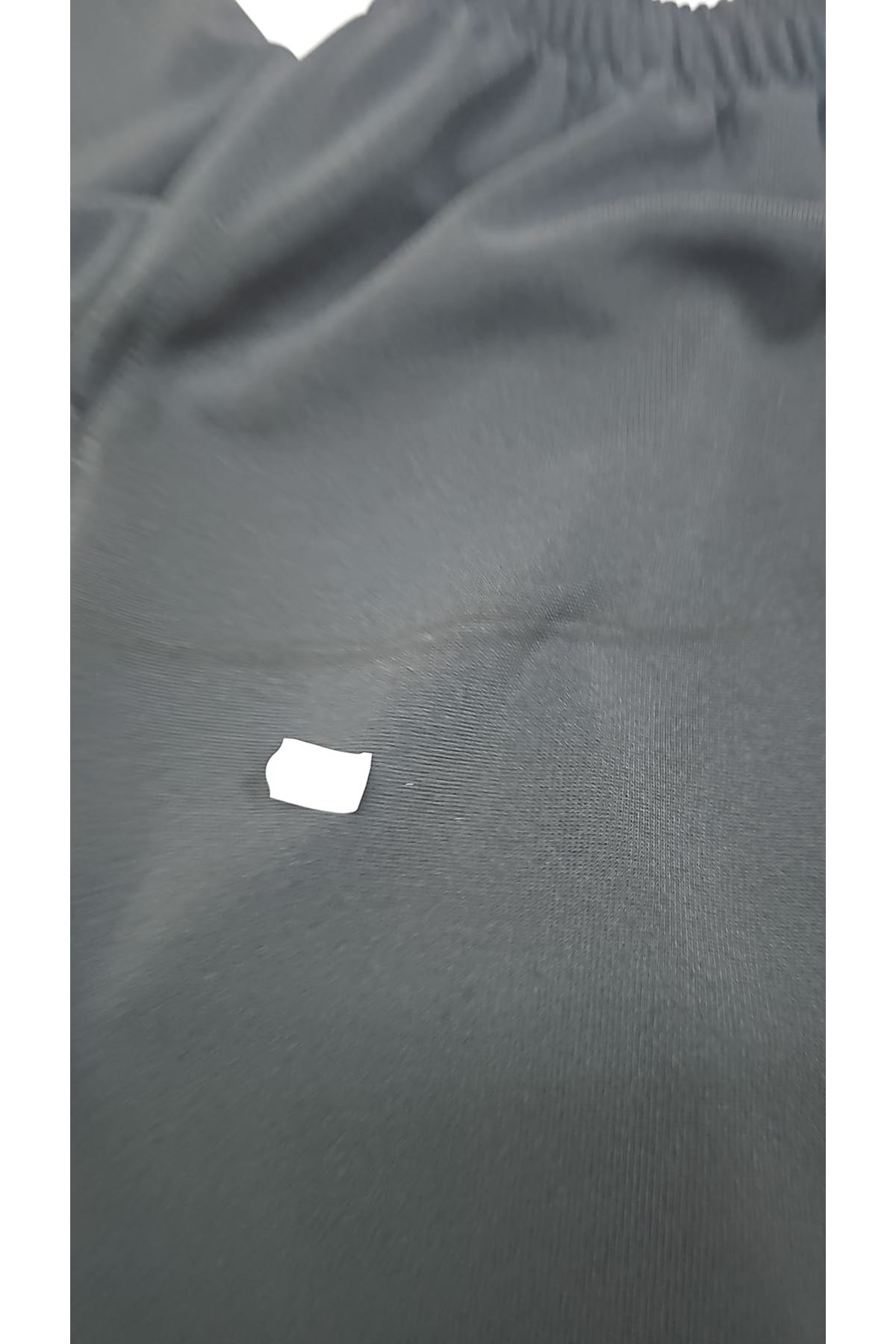 D-59039 Büyük Beden Beli Lastikli Çelik Pantolon - Siyah 