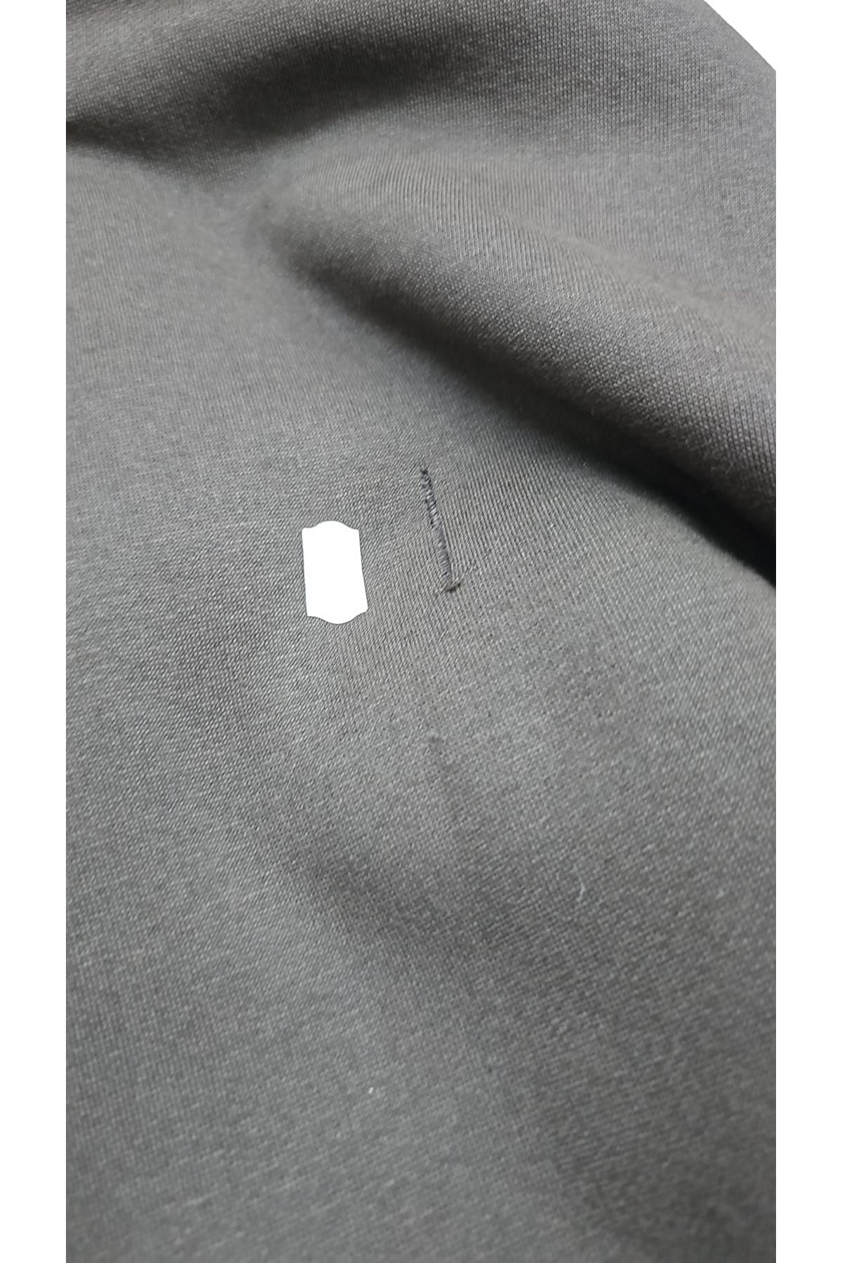 D-43076 Büyük Beden Cepli Kapşonlu Üç İplik Kap - Kahve