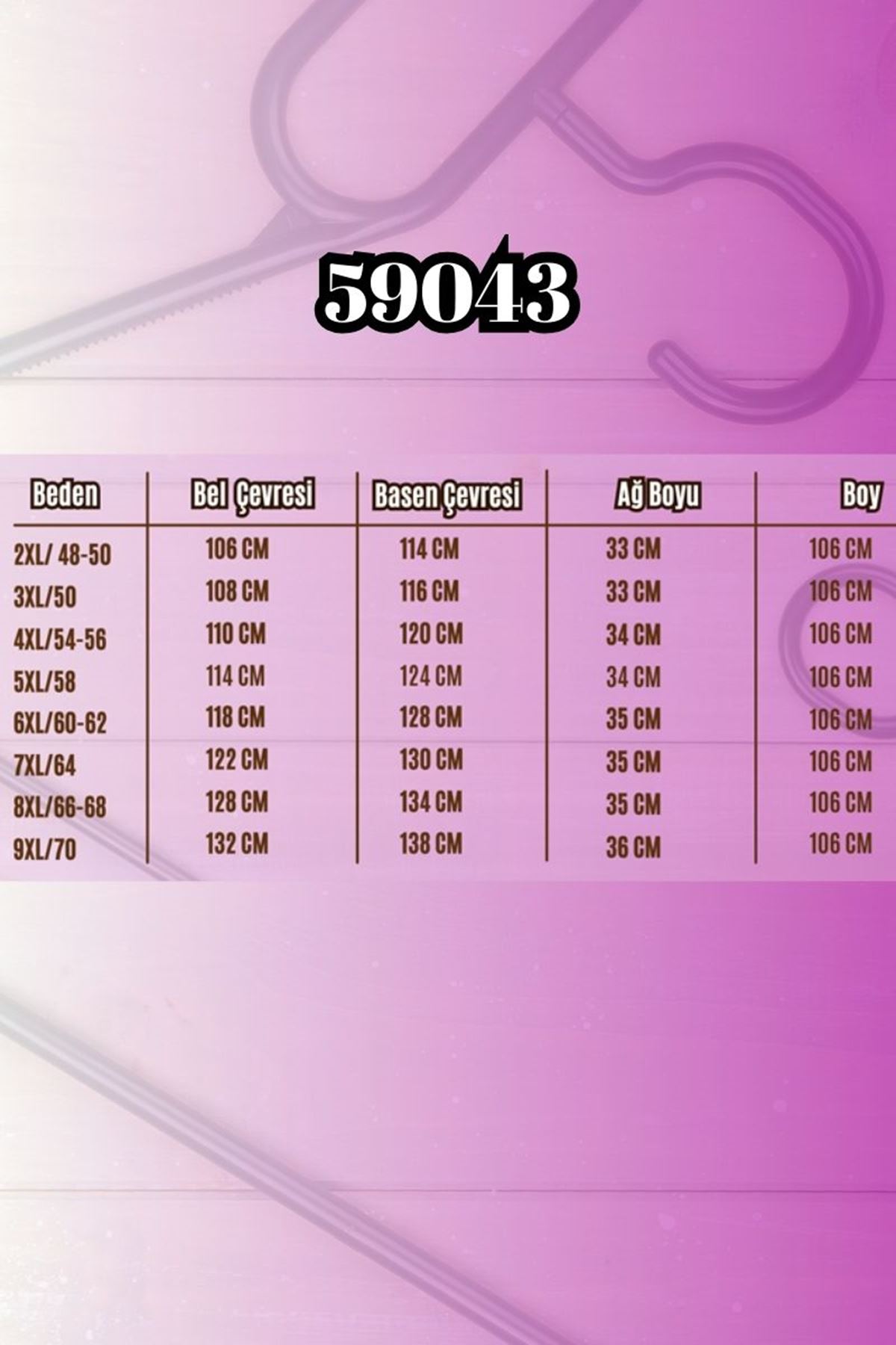 49003 Large Size Combed Cotton Skirt Trousers with Elastic Waist - Black