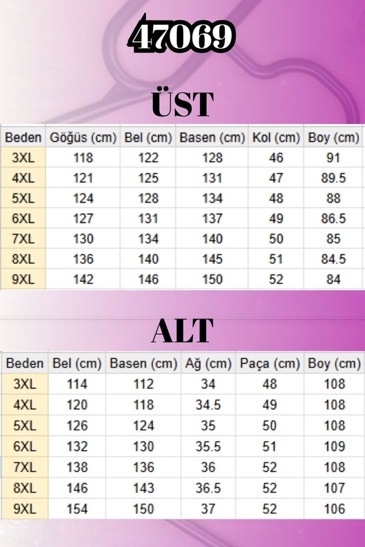 47069 Büyük Beden Çıma Detaylı Modal Pantolonlu Takım - Gül Kurusu