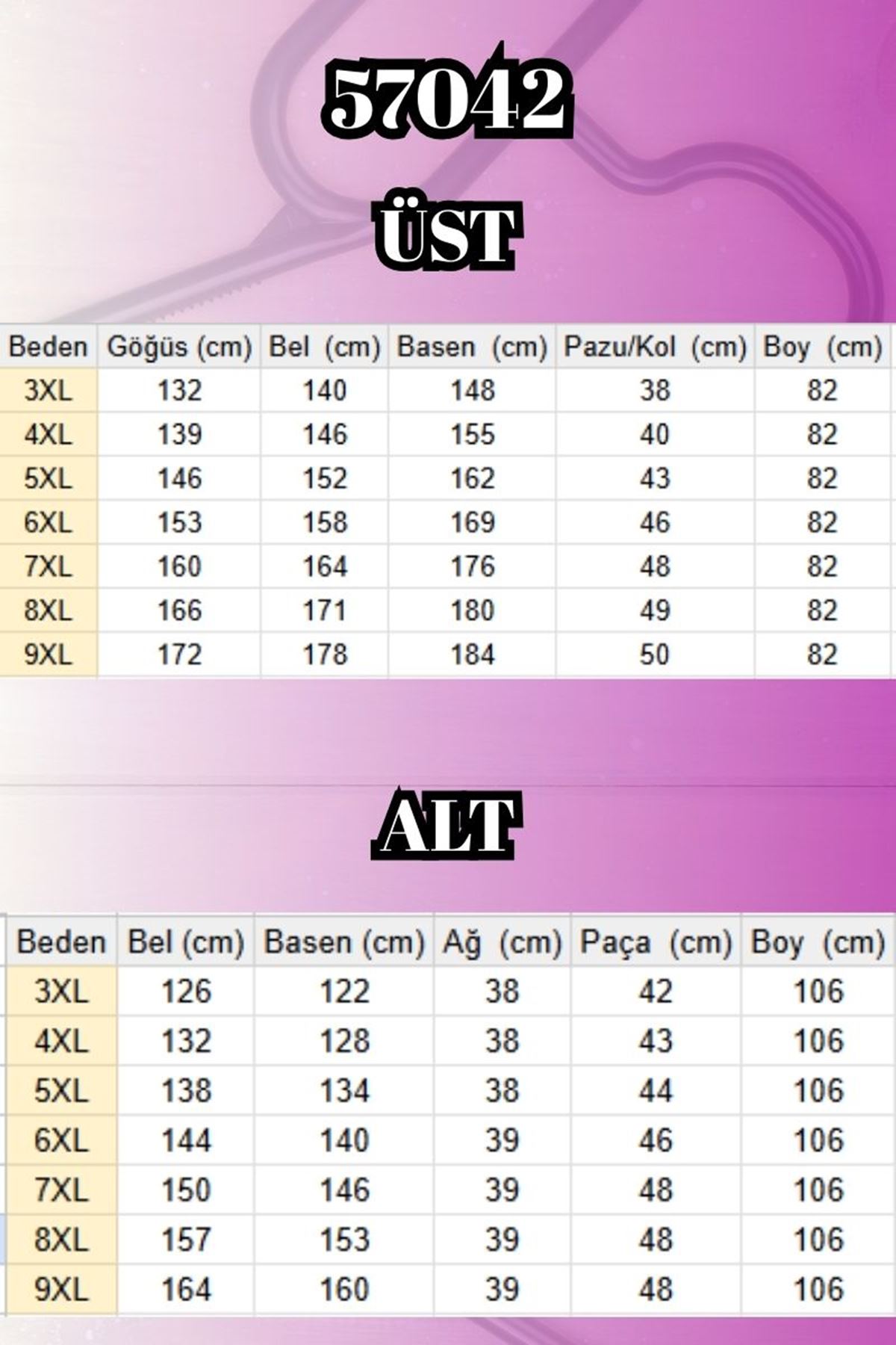 57042 Büyük Beden Yarım Patlı Çıtçıtlı Modal Pantolonlu Takım - Siyah