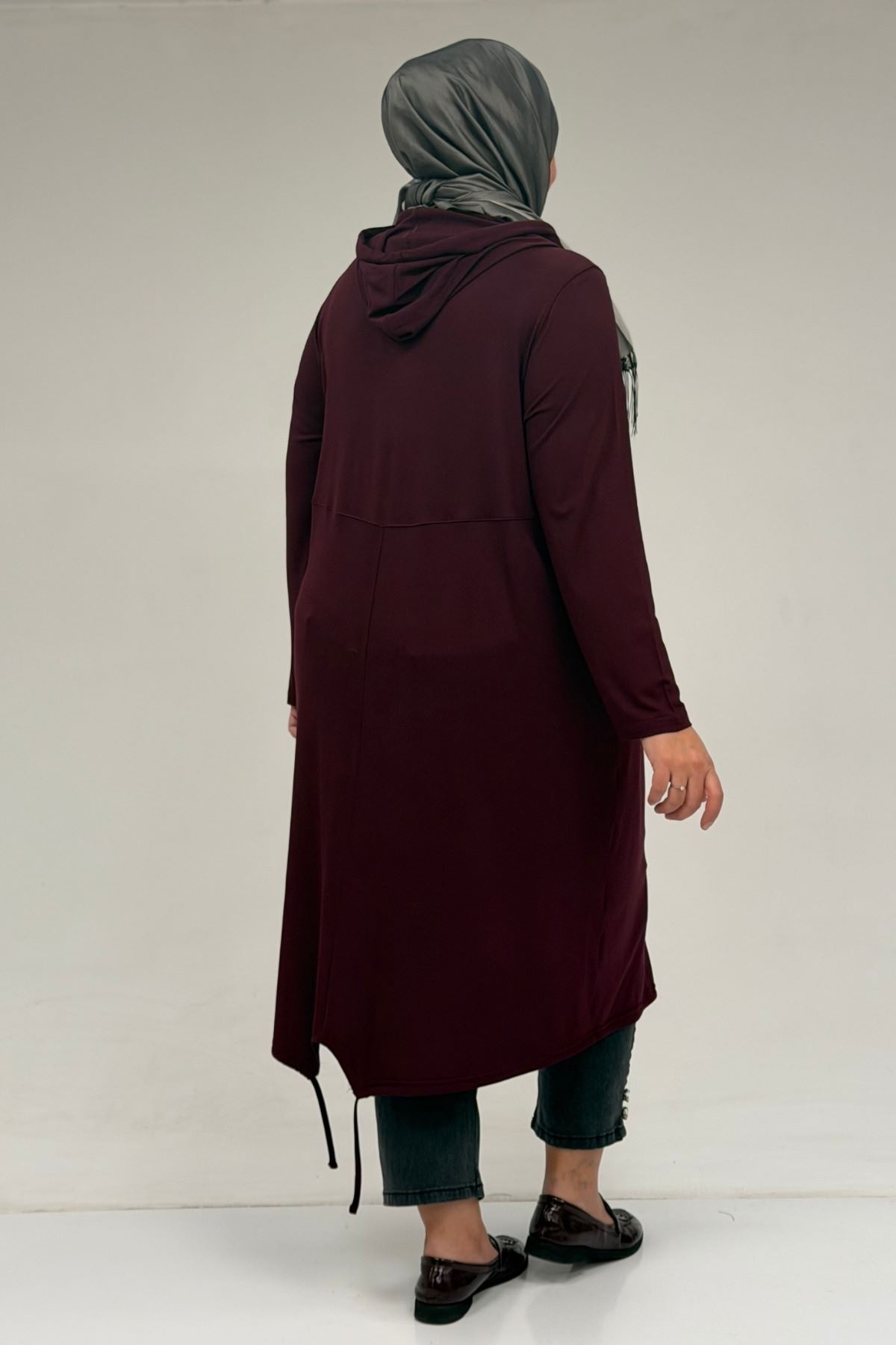 3154 Plus Size  Jacket - Plum