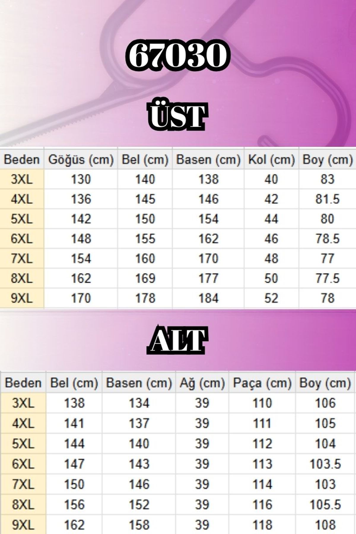 67030 Büyük Beden Yanı Yırtmaçlı Sandy Pantolonlu Takım - İndigo