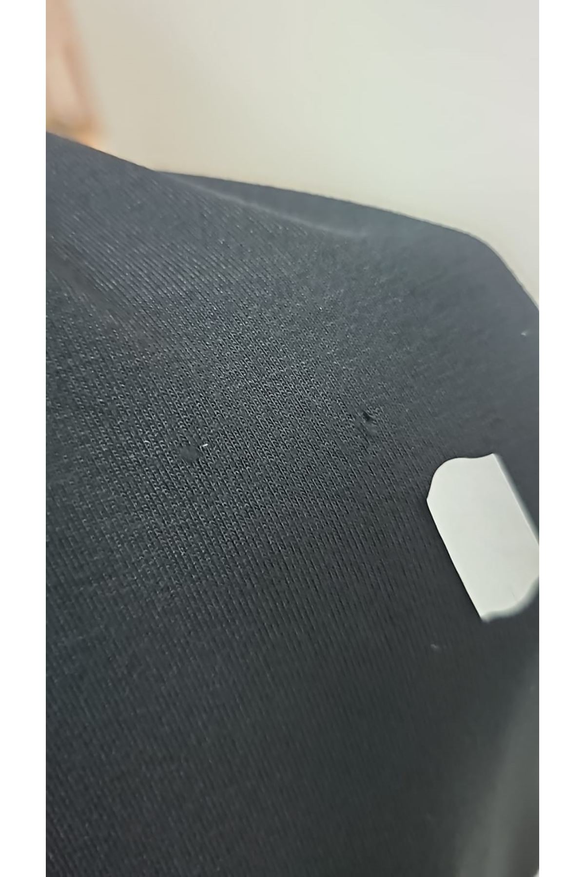 D-63005 Büyük Beden Kaplama Düğme Detaylı Penye Ceket - Siyah