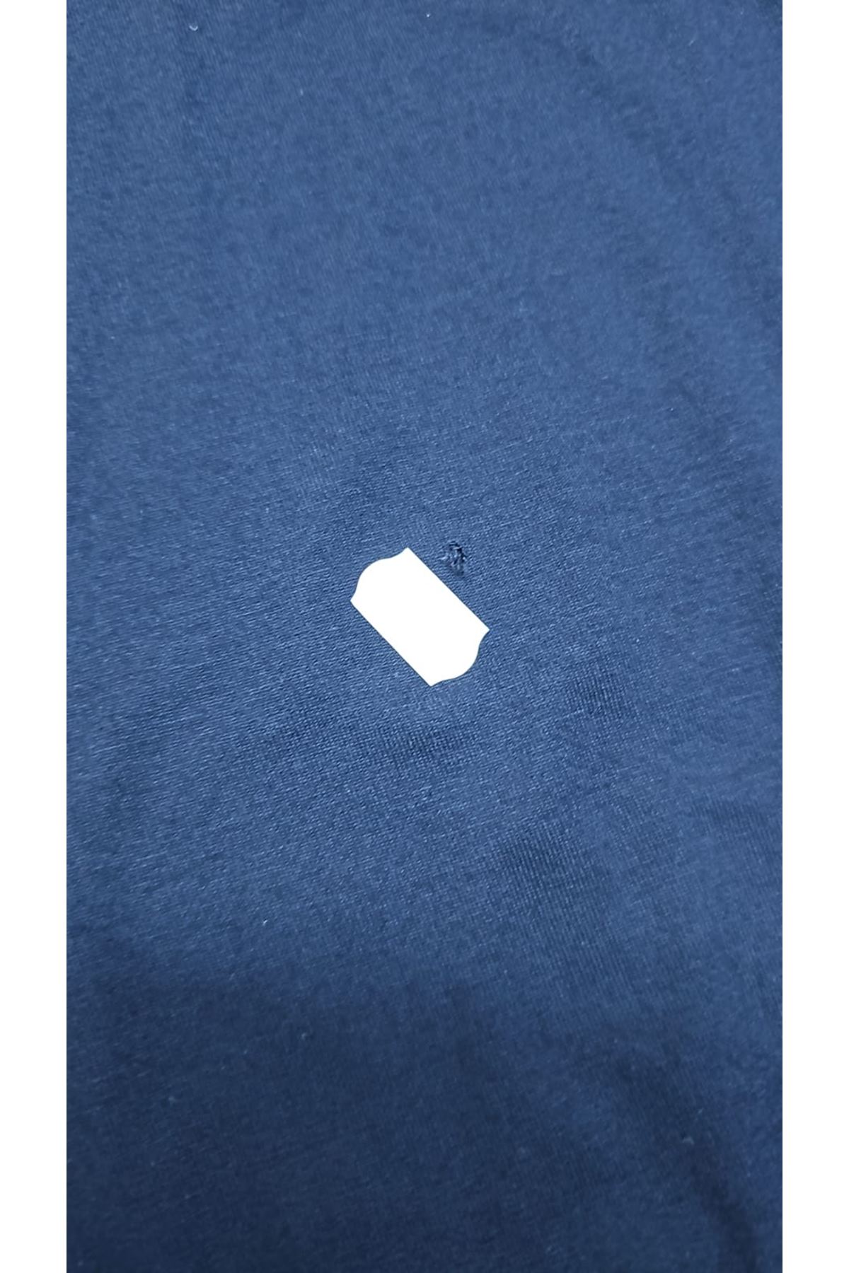 D-39000 Büyük Beden Yüksek Beli Lastikli Bol Paça Penye Pantolon - Lacivert