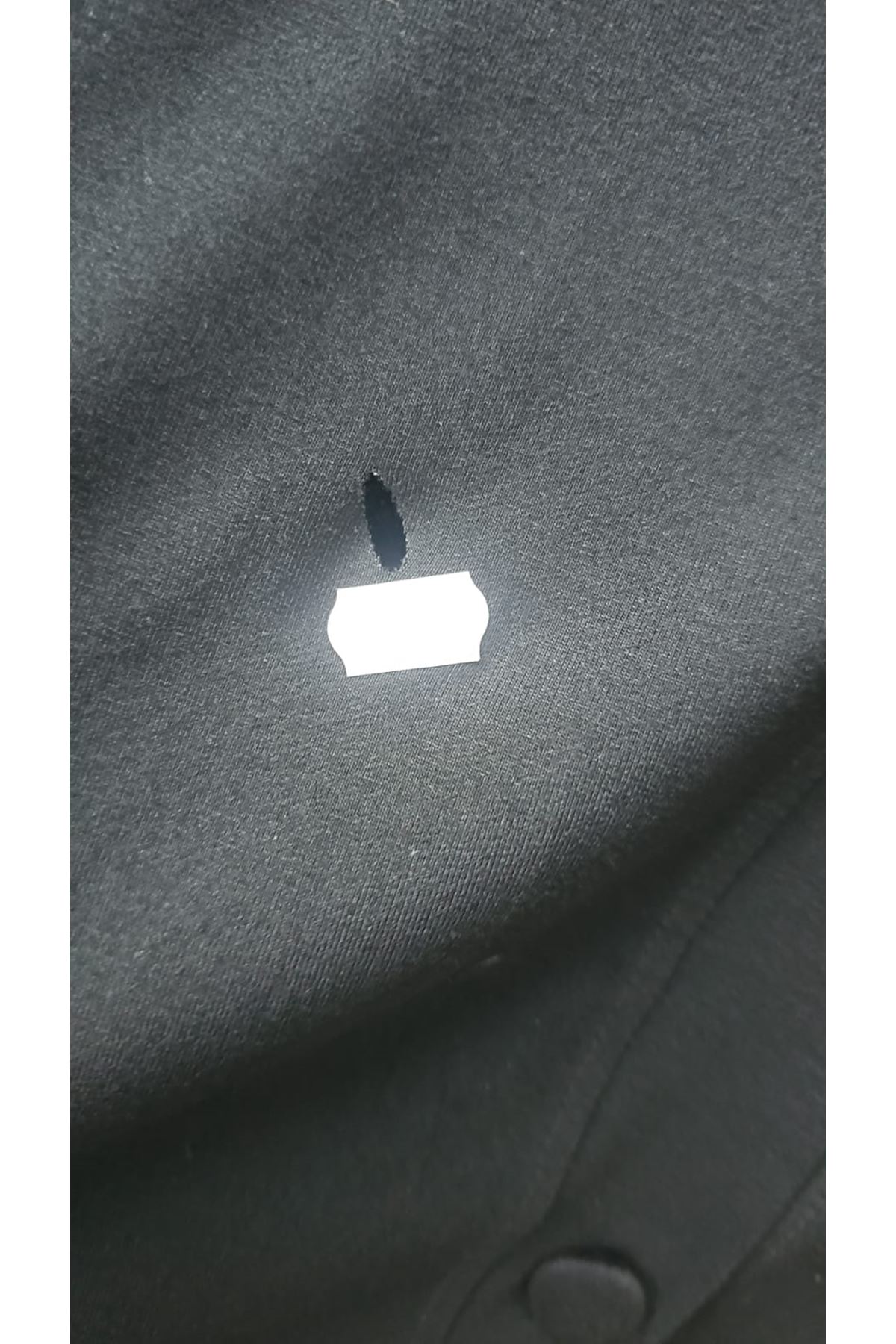 D- 54017 Büyük Beden kaplama Düğmeli Giy-Çık Penye Yelek - Siyah