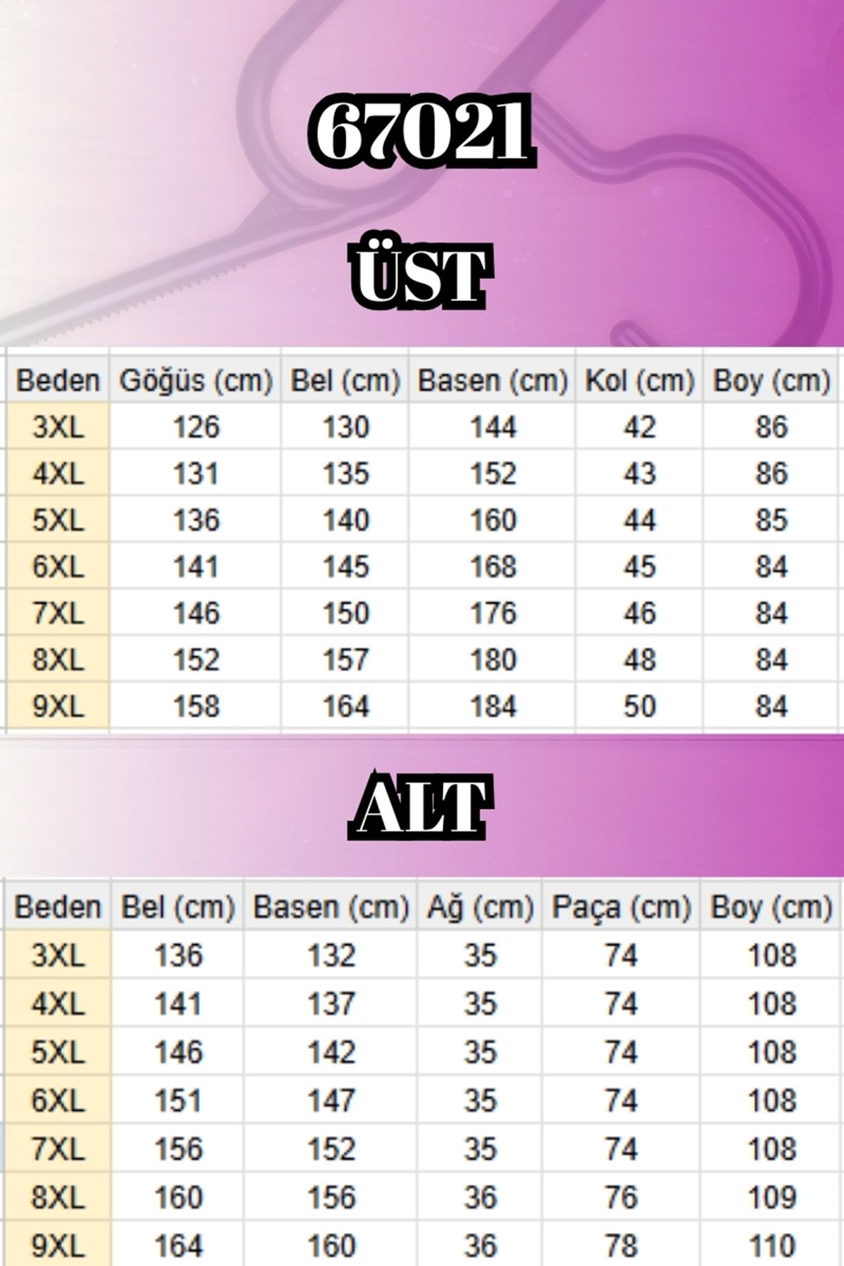 67021 Büyük Beden Taş Baskı Detaylı Parçalı Pantolonlu Takım - Haki