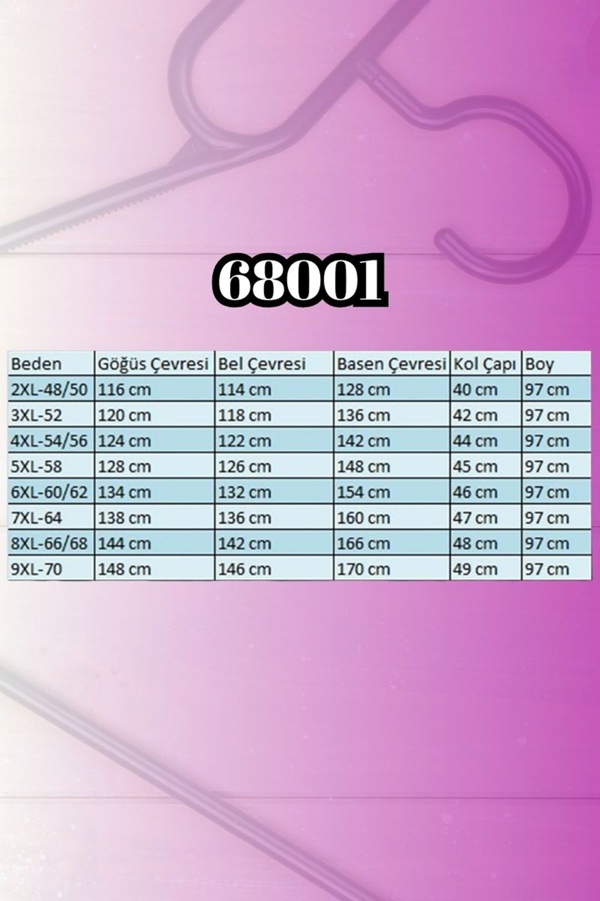 68001 Büyük Beden Önü Taş Baskı Detaylı Penye Tunik - Kahve