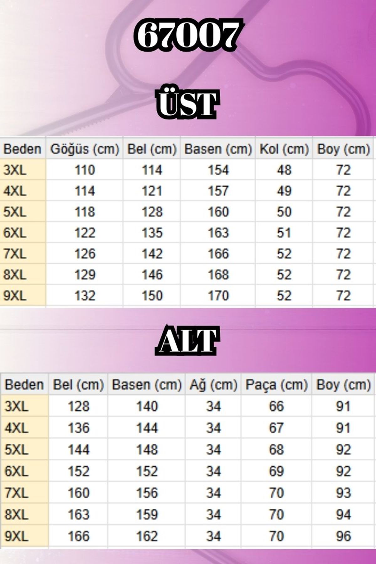 67007 Büyük Beden Kol Ve Etek Ucu Kendinden Ribanalı Pantolonlu Takım - İndigo
