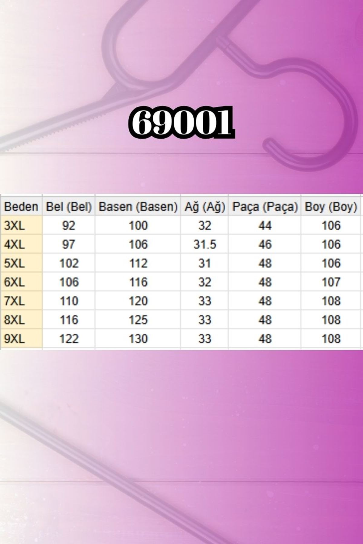 69001 Büyük Beden Beli Lastikli Sahte Cepli Taşlı Kot Pantolon - Siyah