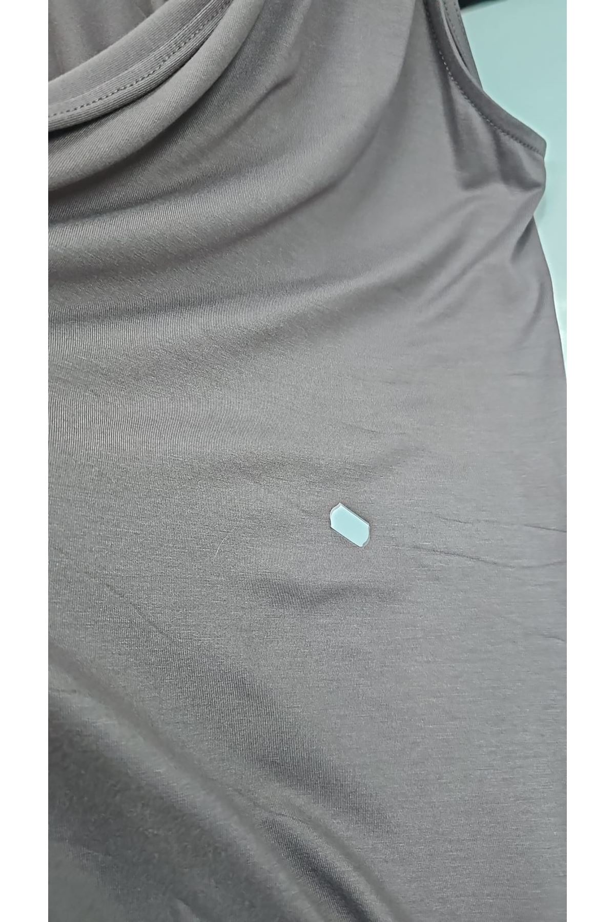 D-34000 Büyük Beden Penye Giy-Çık Yelek - Vizon