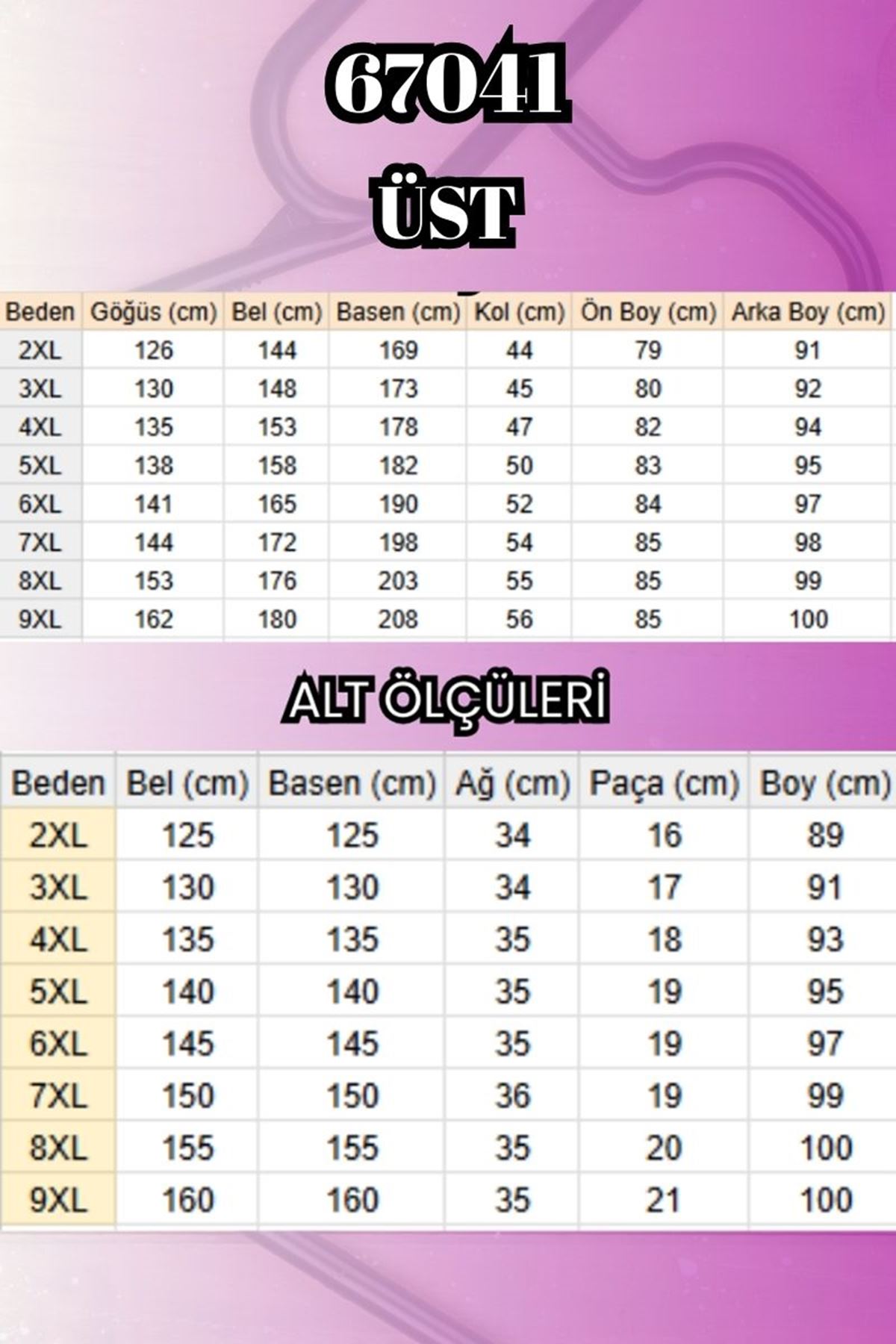 67041 Büyük Beden Düğme Detaylı Penye Pantolonlu Takım - Vizon