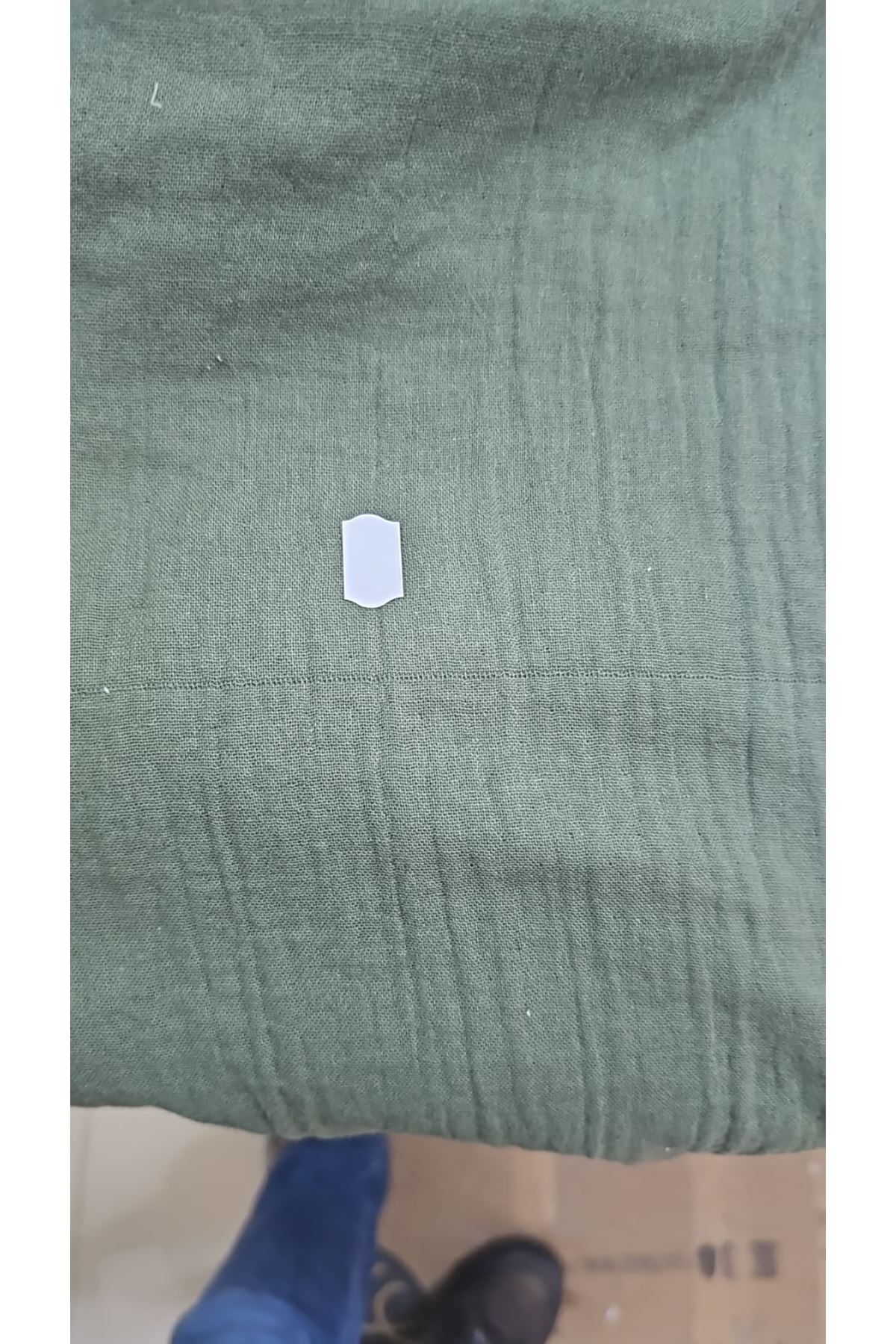 D-58093 Büyük Beden Mevlana Kesim Müslin Gömlek - Haki