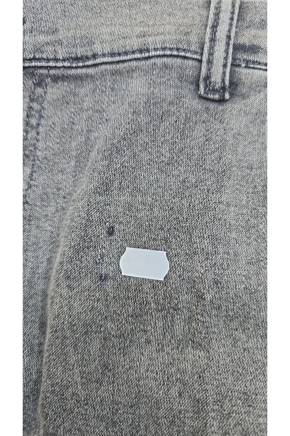 D-9110-11 Büyük Beden İspanyol Paça Kot Pantolon - Antrasit