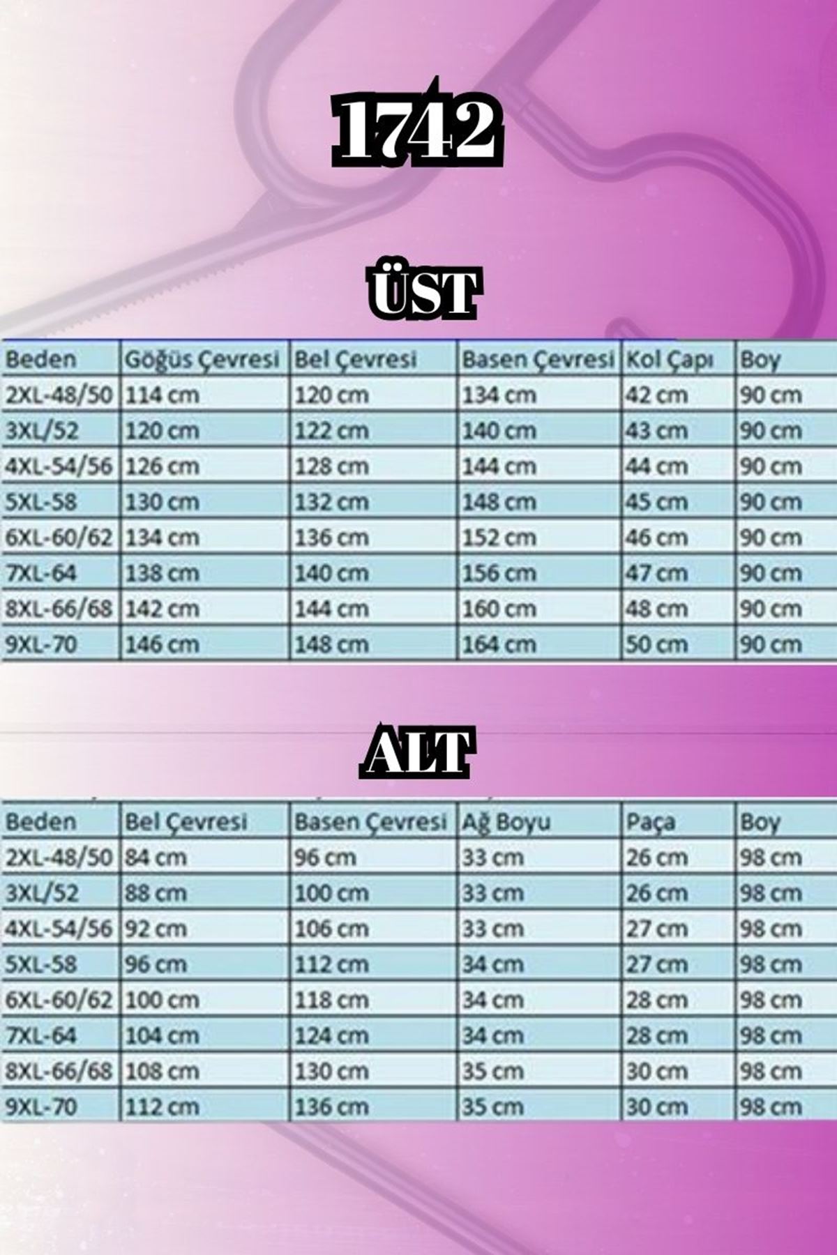 1742 Büyük Beden Uzunkol Tesettür Mayo Takım - Laci Yaprak Desenli-Laci