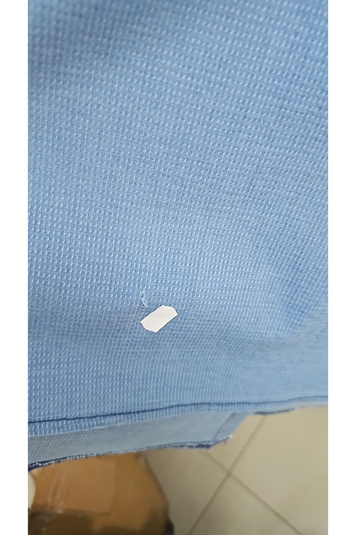 D-67042 Büyük Beden Kolları Lastikli Pantolonlu Takım - Mavi