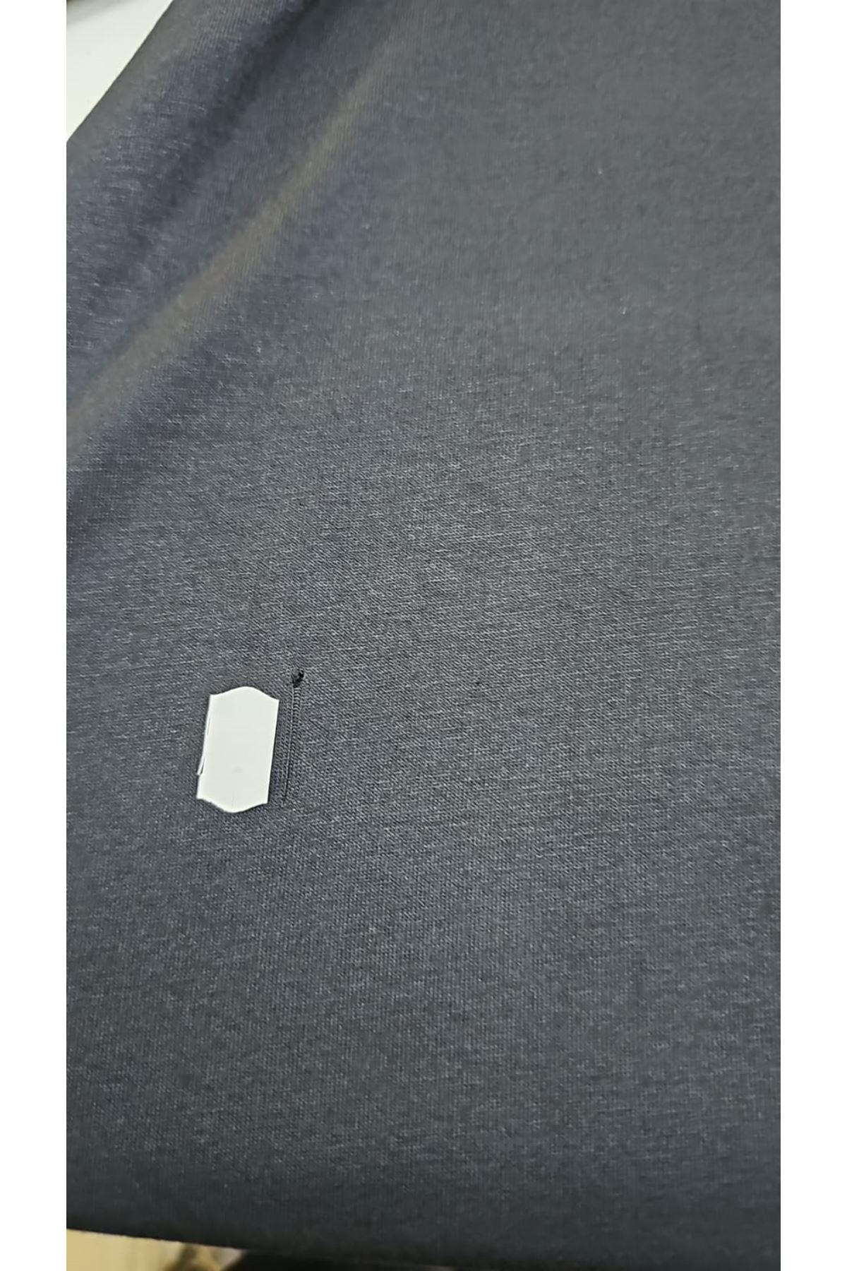 D-68029 Büyük Beden Yanları Kuşgözü Detaylı Penye Tunik - Koyu Lacivert 