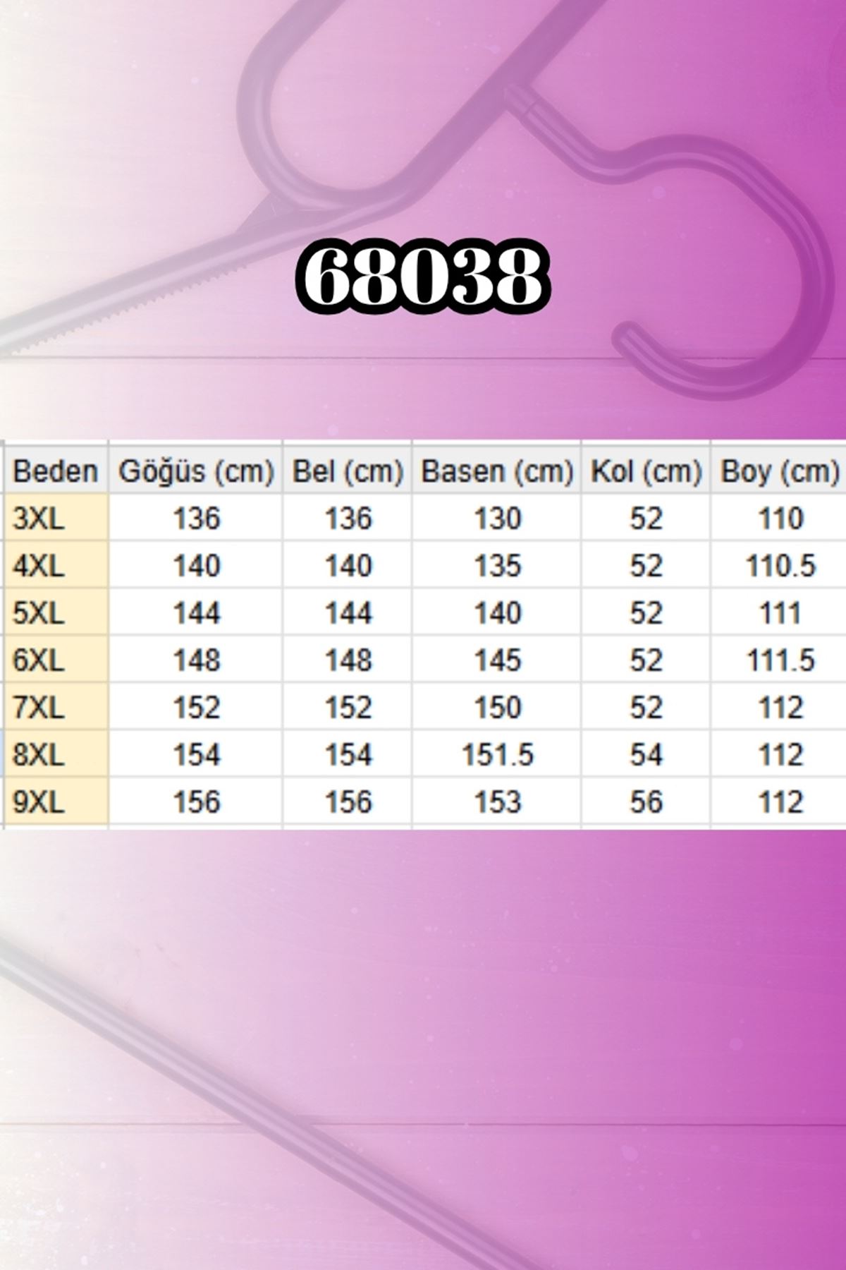 68038 Büyük Beden  Boydan Düğmeli Keten Tunik - Kahve