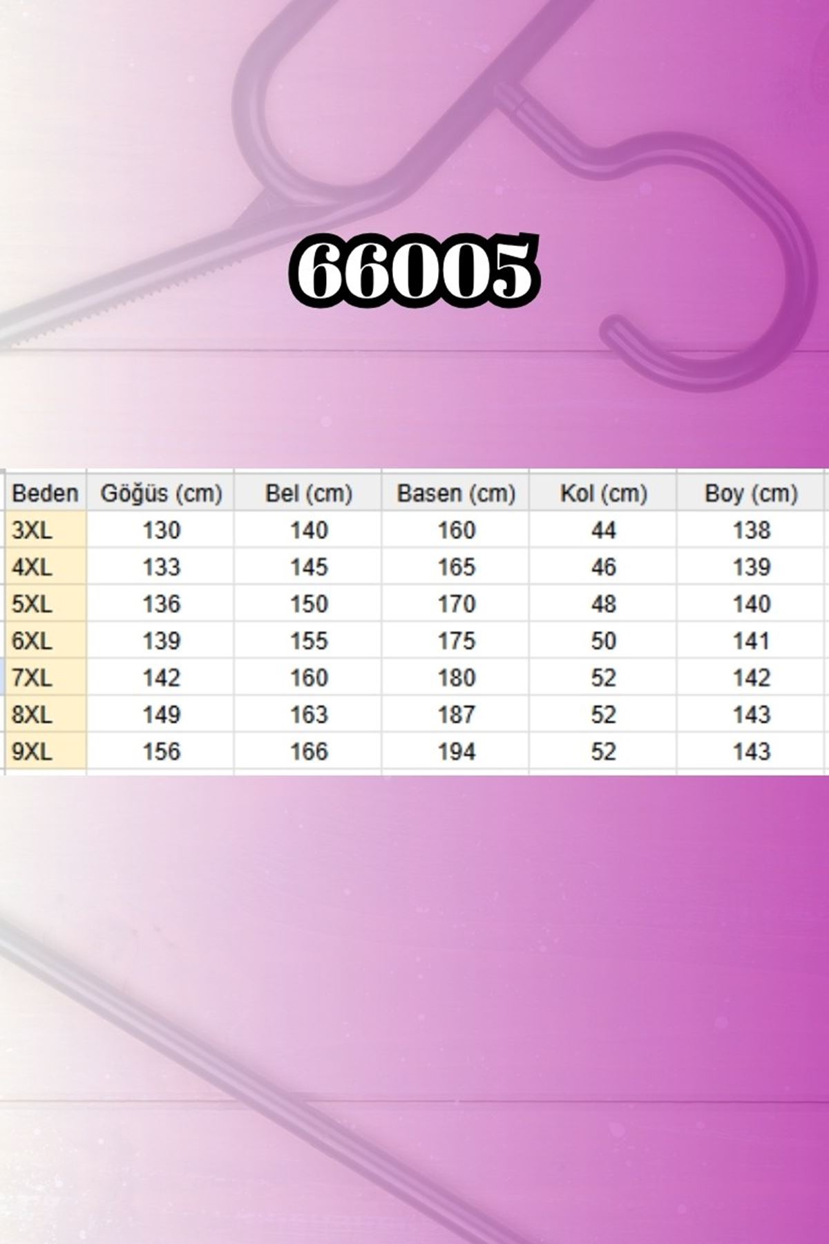 66005 Büyük Beden Patlı Ferace - Kahve