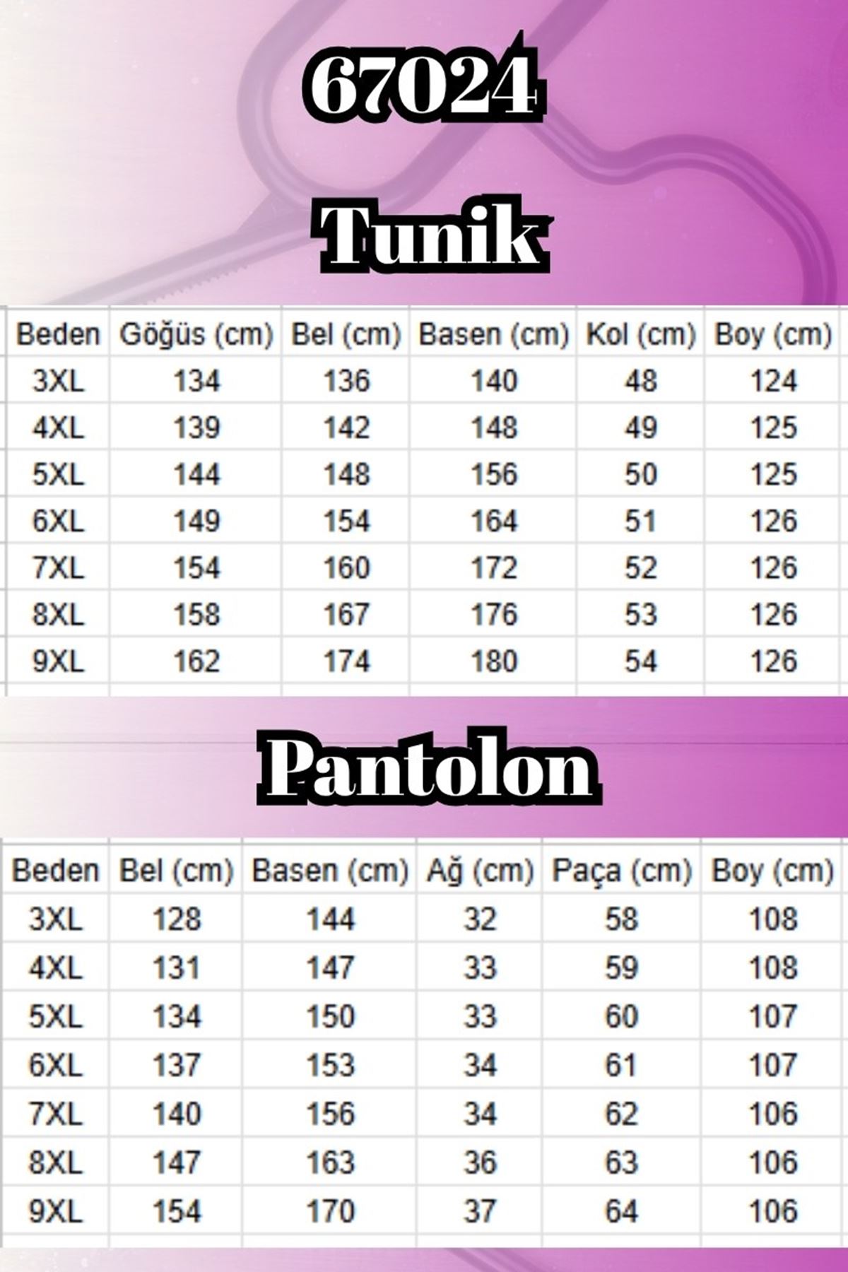 67024 Büyük Beden Sandy-Şifon Takım - Mürdüm
