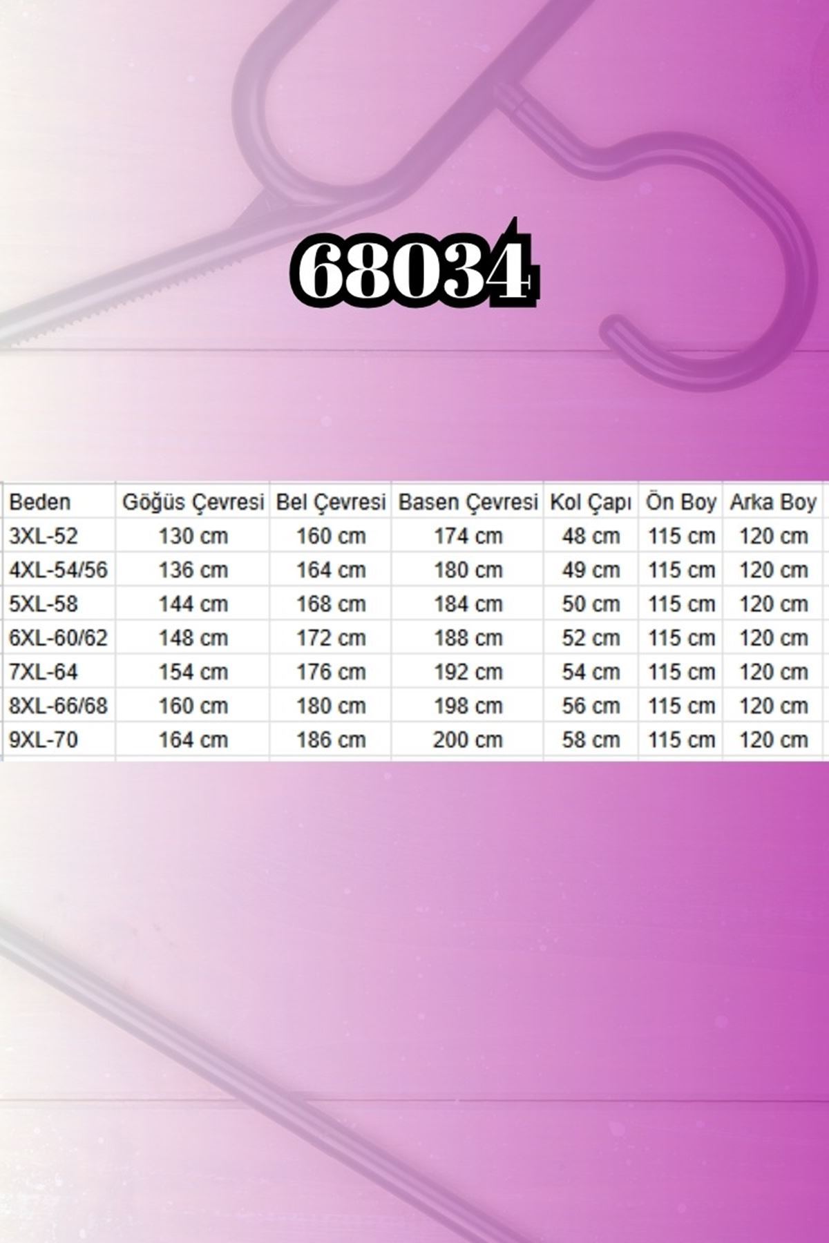 D-68034 Büyük Beden Broş Detaylı Mevlana Gömlek - Lacivert