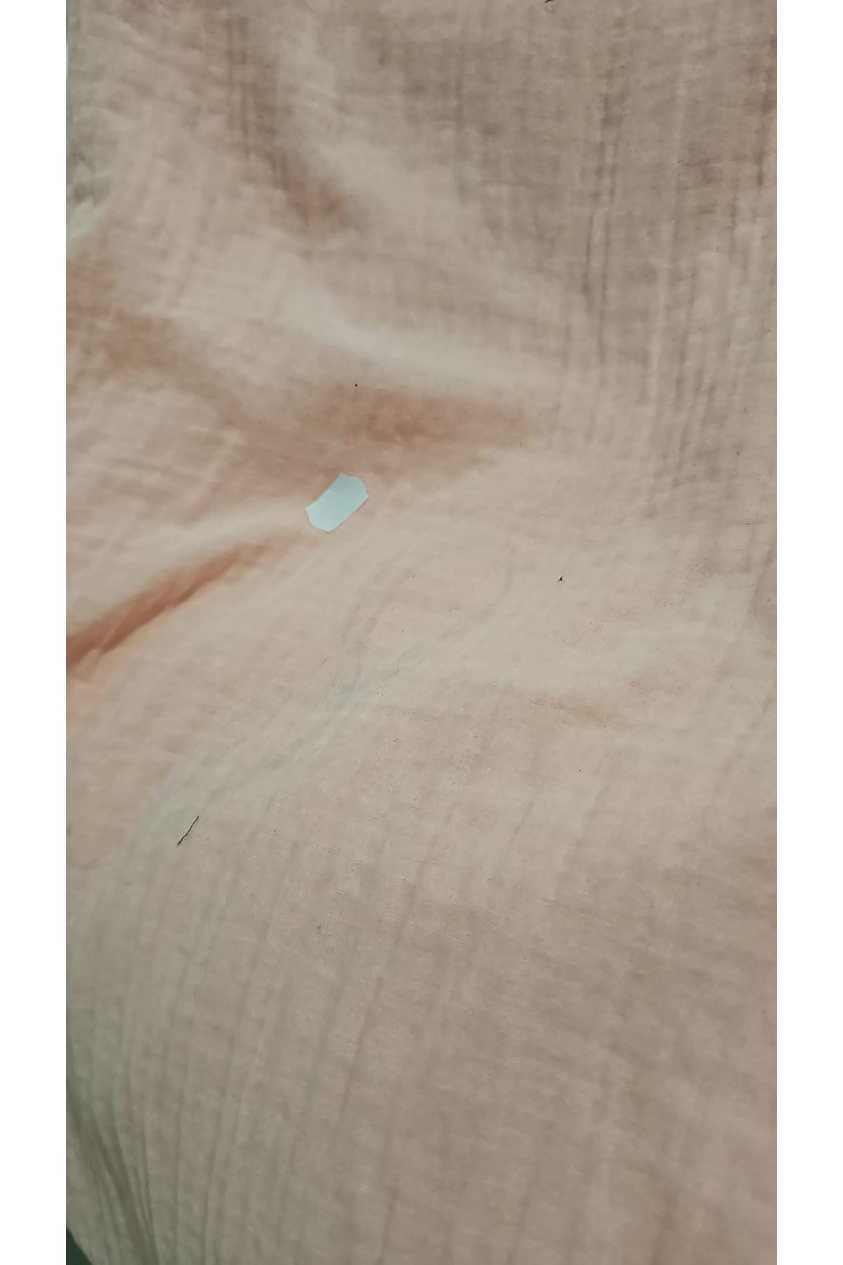 D-68022 Büyük Beden Boydan Pile Detaylı Müslin Gömlek - Toz Pembe 