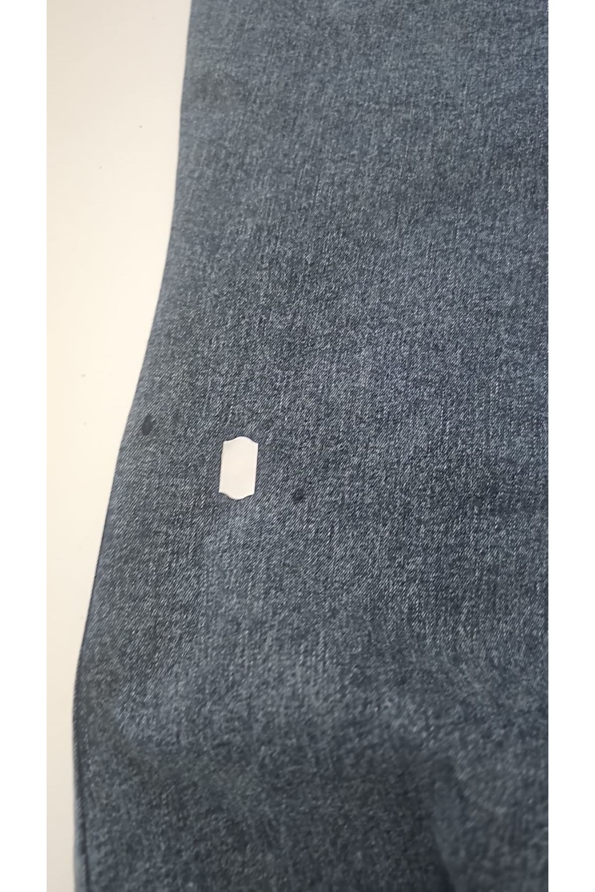 D-9137-22 Büyük Beden İspanyol Paça Kot Pantolon - Kar Yıkama Lacivert 