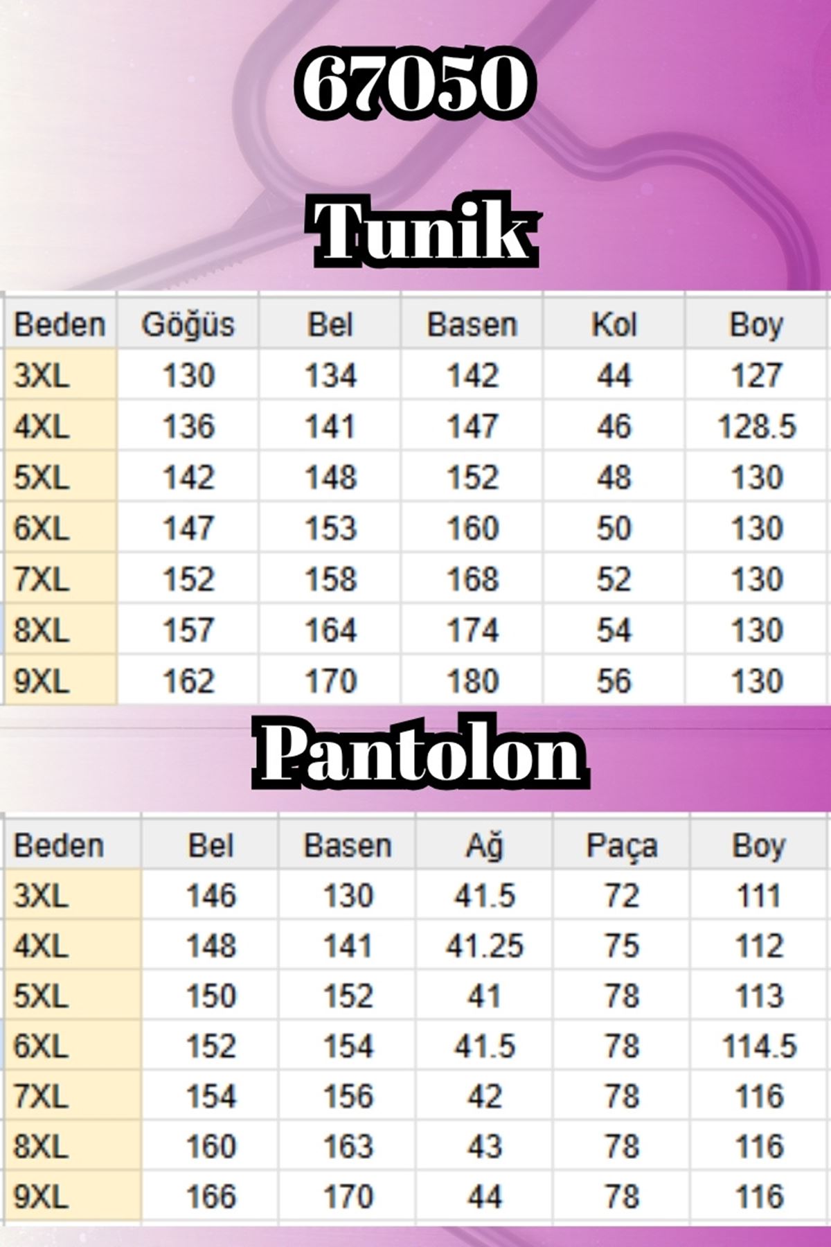 67050 Büyük Beden Renk Kombinli Mango-Maroken Pantolonlu Takım - Etnik Desen Siyah