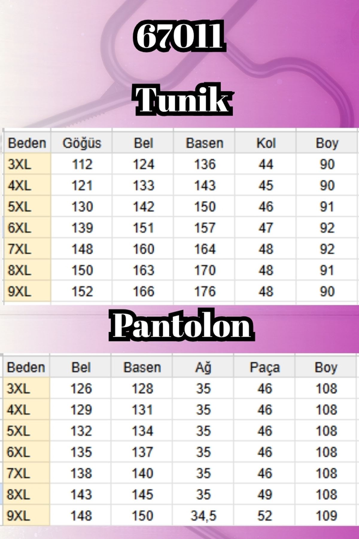 67011 Büyük Beden Kıstırma Biyeli  Müslin Pantolonlu Takım - Siyah