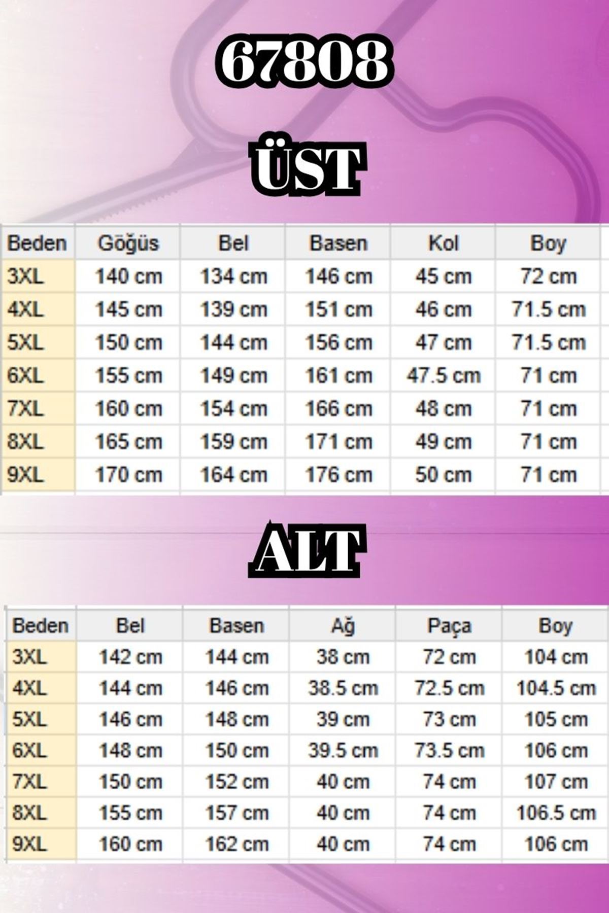 67808 Büyük Beden Kombinli Modal -Milan Pijama Takımı - Antrasit Kurdele Desenli