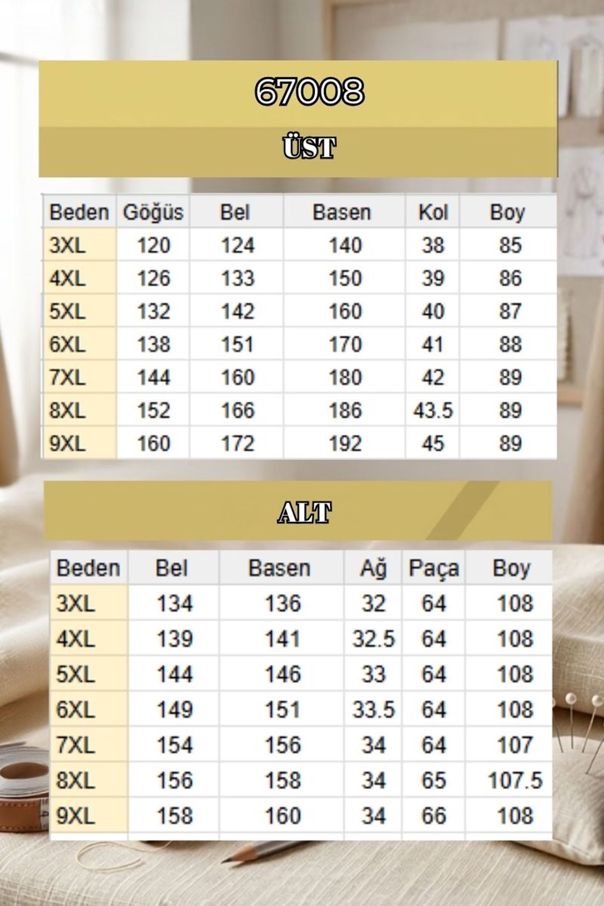 67008 Büyük Beden Erkek Yakalı Yarım Patlı Penye Pantolonlu Takım - Siyah