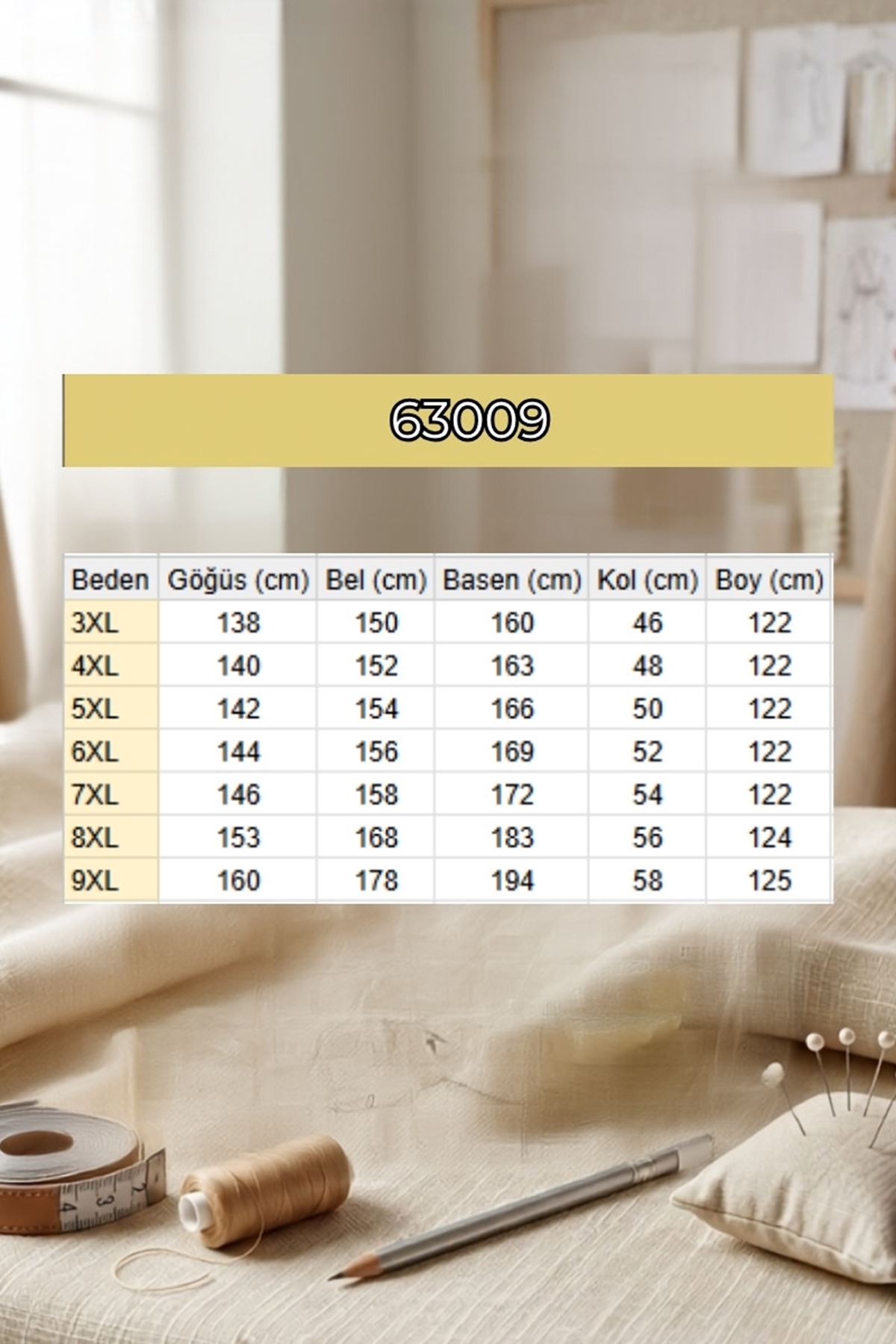 63009 Büyük Beden Çıtçıtlı Kuşgözü Detaylı Keten Kap - Siyah