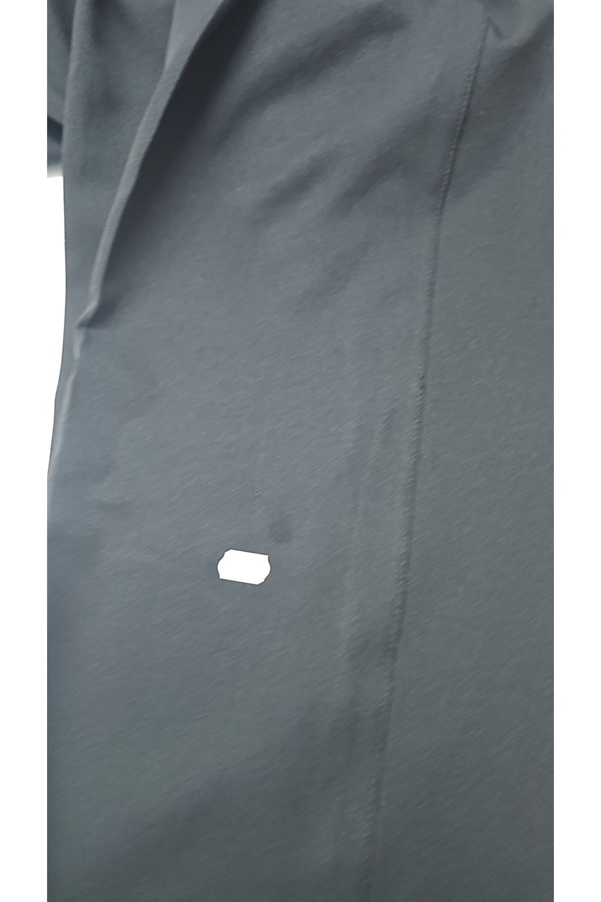 D-29021 Büyük Beden Beli Düğmeli Double Pantolon - Siyah