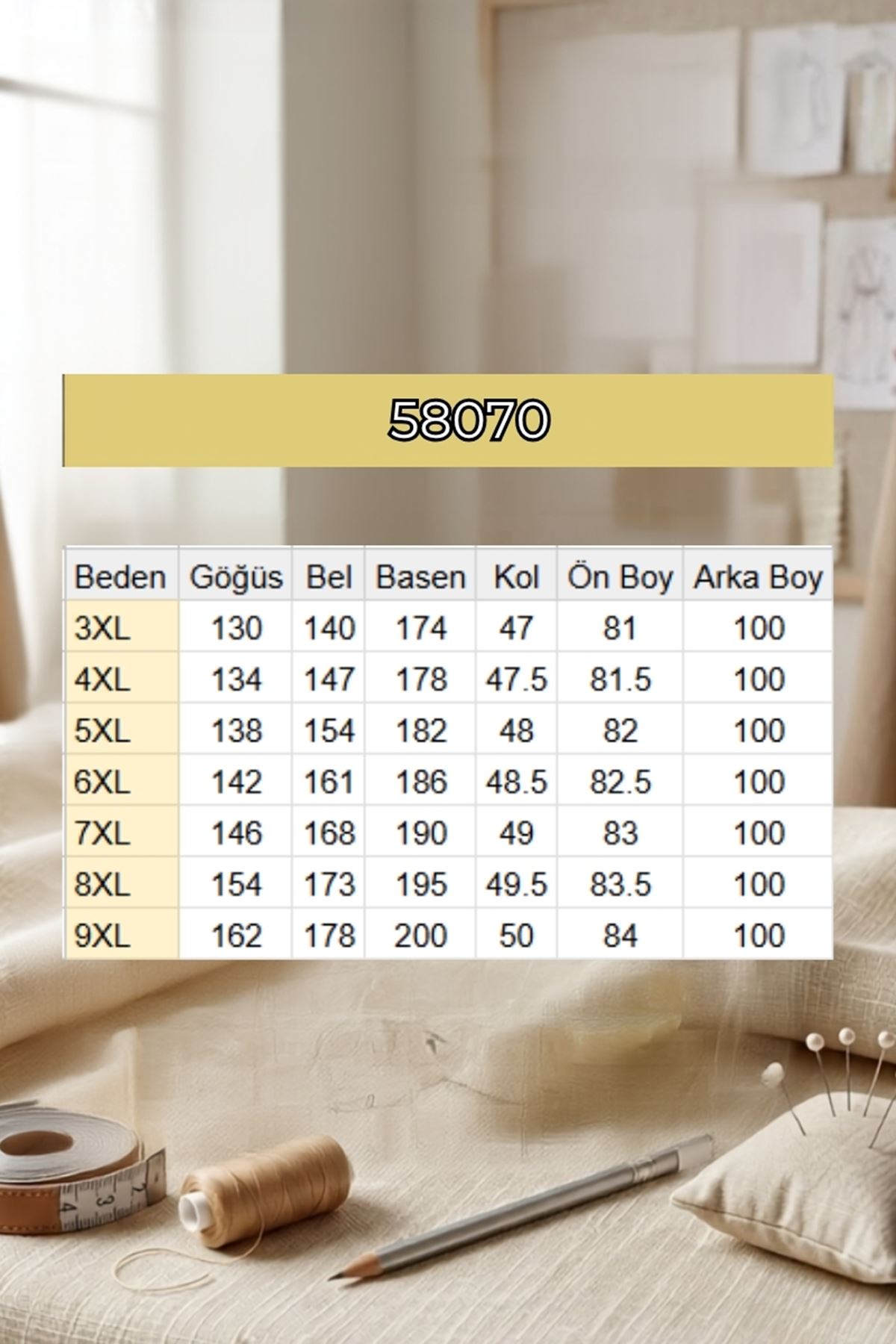 58070 Büyük Beden Asimetrik Kesim Penye Tunik - Tütün
