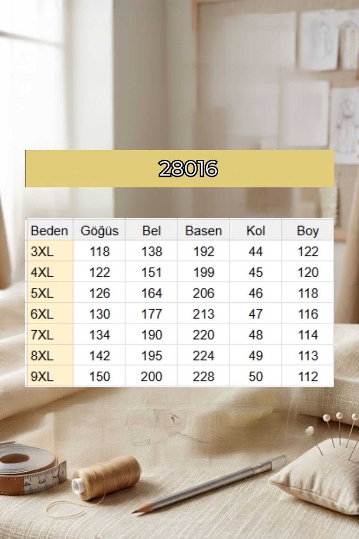 28016 Büyük Beden Mevlana Penye Tunik - İndigo