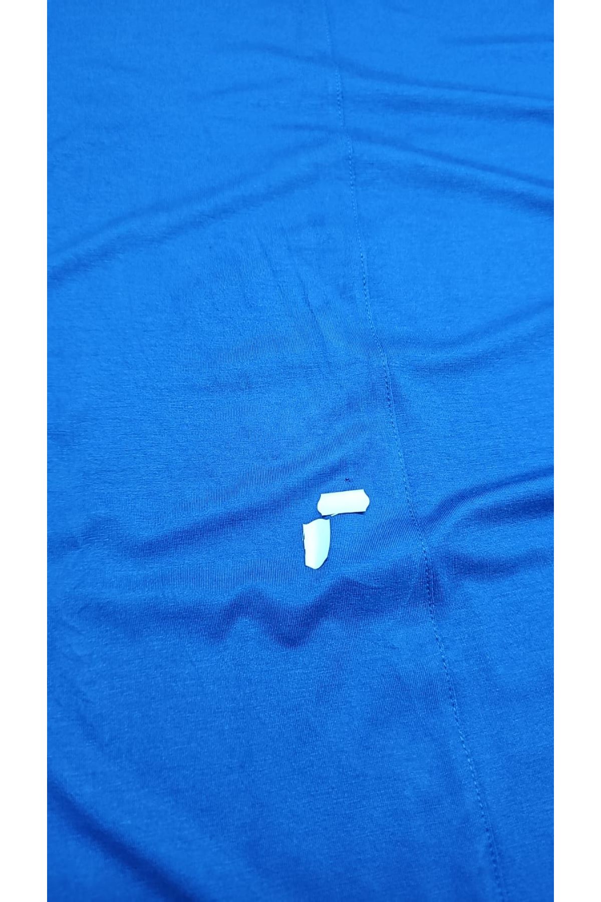 D-58070 Büyük Beden Asimetrik Kesim Penye Tunik - İndigo