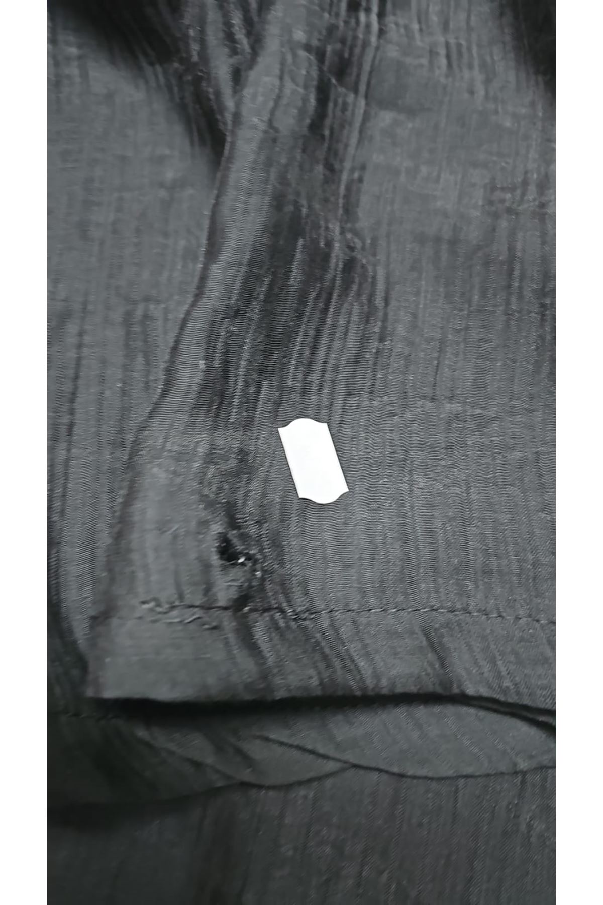 D-69009 Büyük Beden Beli Lastikli Double Tensel Pantolon Etek - Siyah