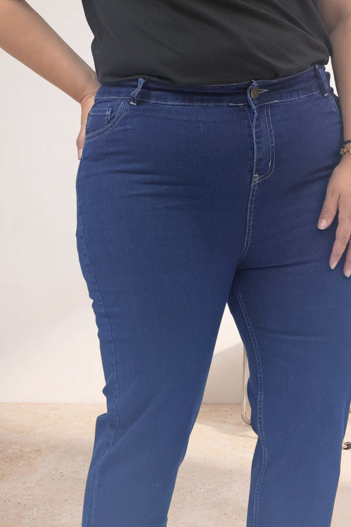 5053 Darpaça Kot Pantolon - Koyu Mavi