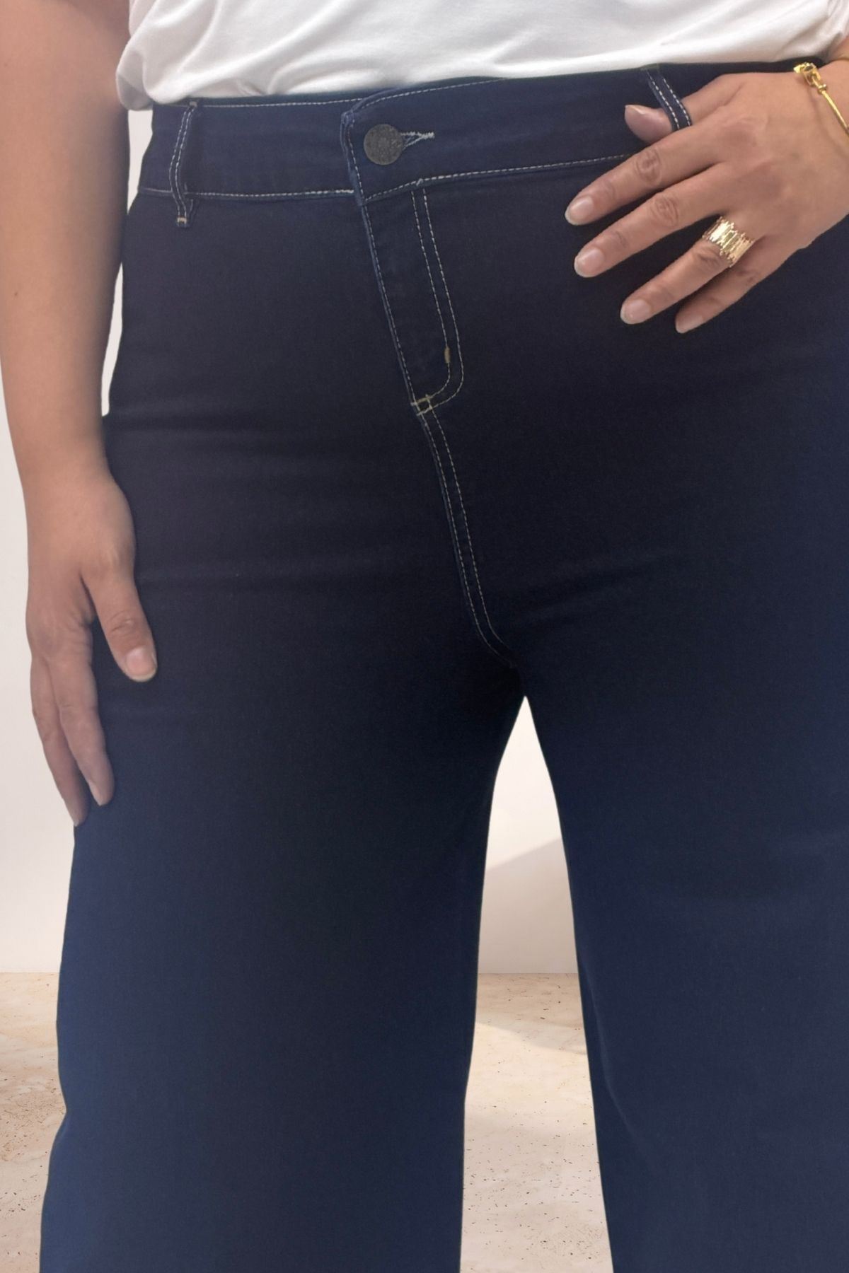 5065 Cepsiz Borupaça Kot Pantolon - Koyu Lacivert