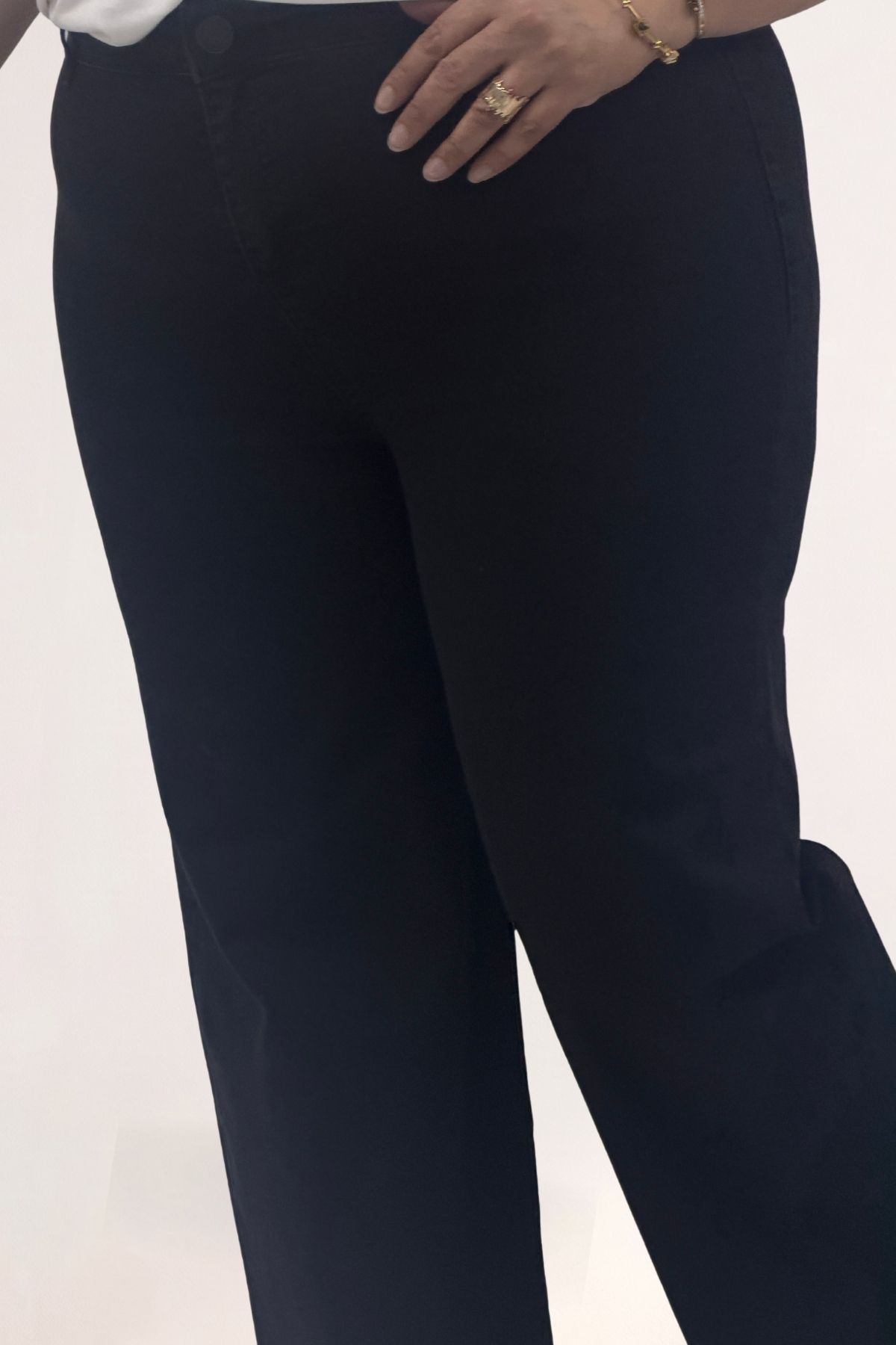 5065 Cepsiz Borupaça Kot Pantolon - Siyah