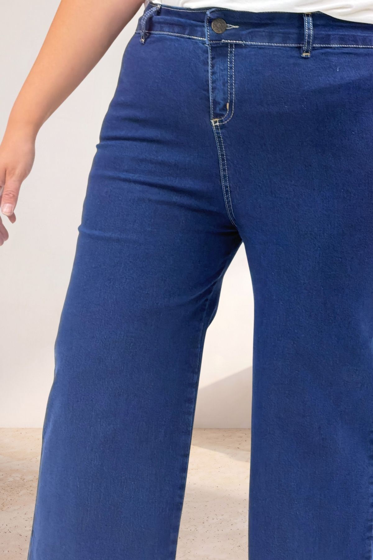 5065 Cepsiz Borupaça Kot Pantolon - Lacivert