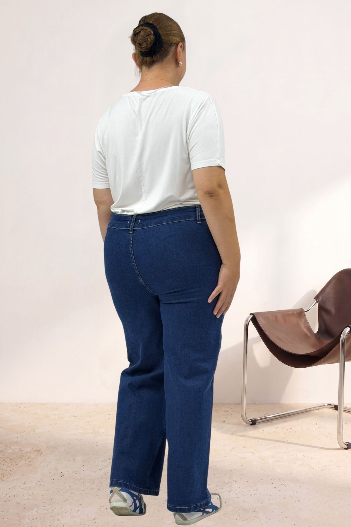 5065 Cepsiz Borupaça Kot Pantolon - Lacivert