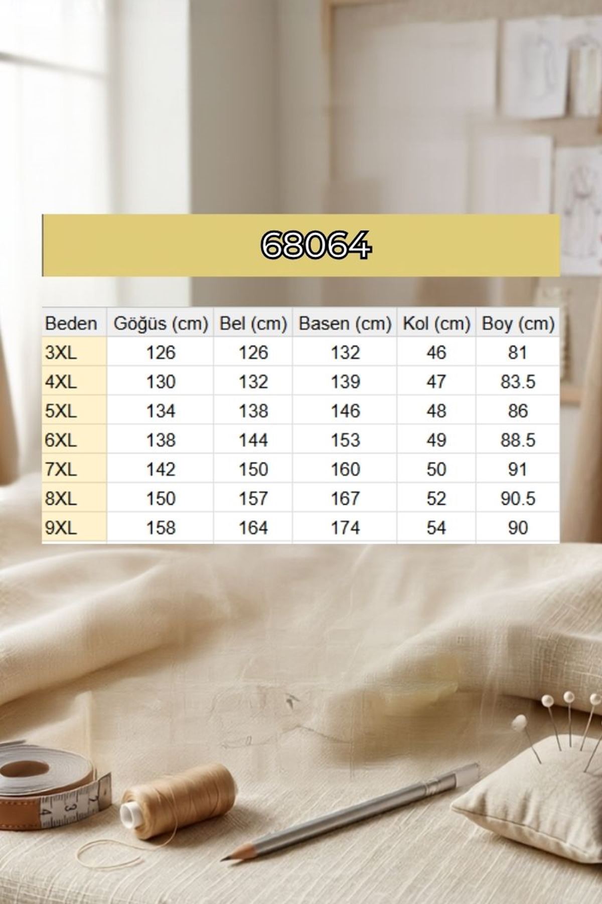 68064 Büyük Beden Gizli Patlı Double Tensel Gömlek - Kahve
