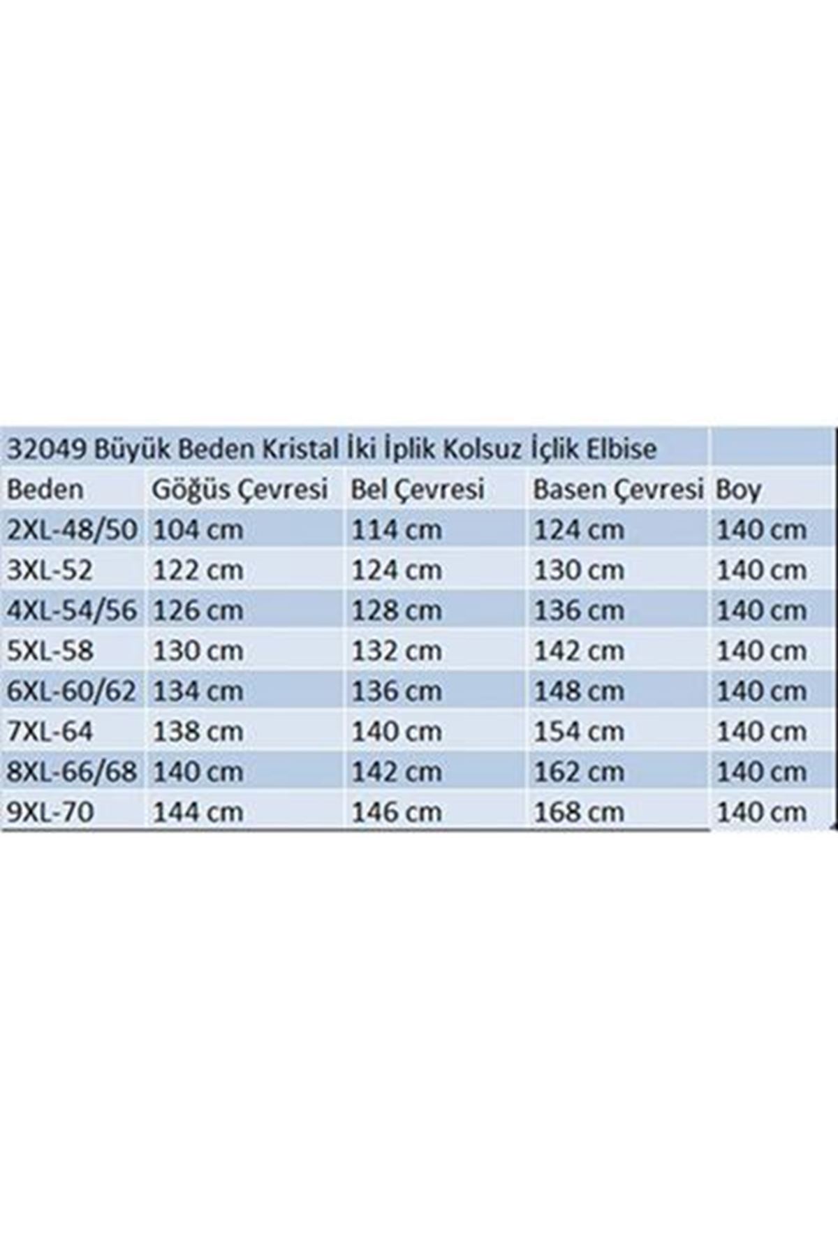 42050 Büyük Beden Modal Kolsuz Elbise - Bej