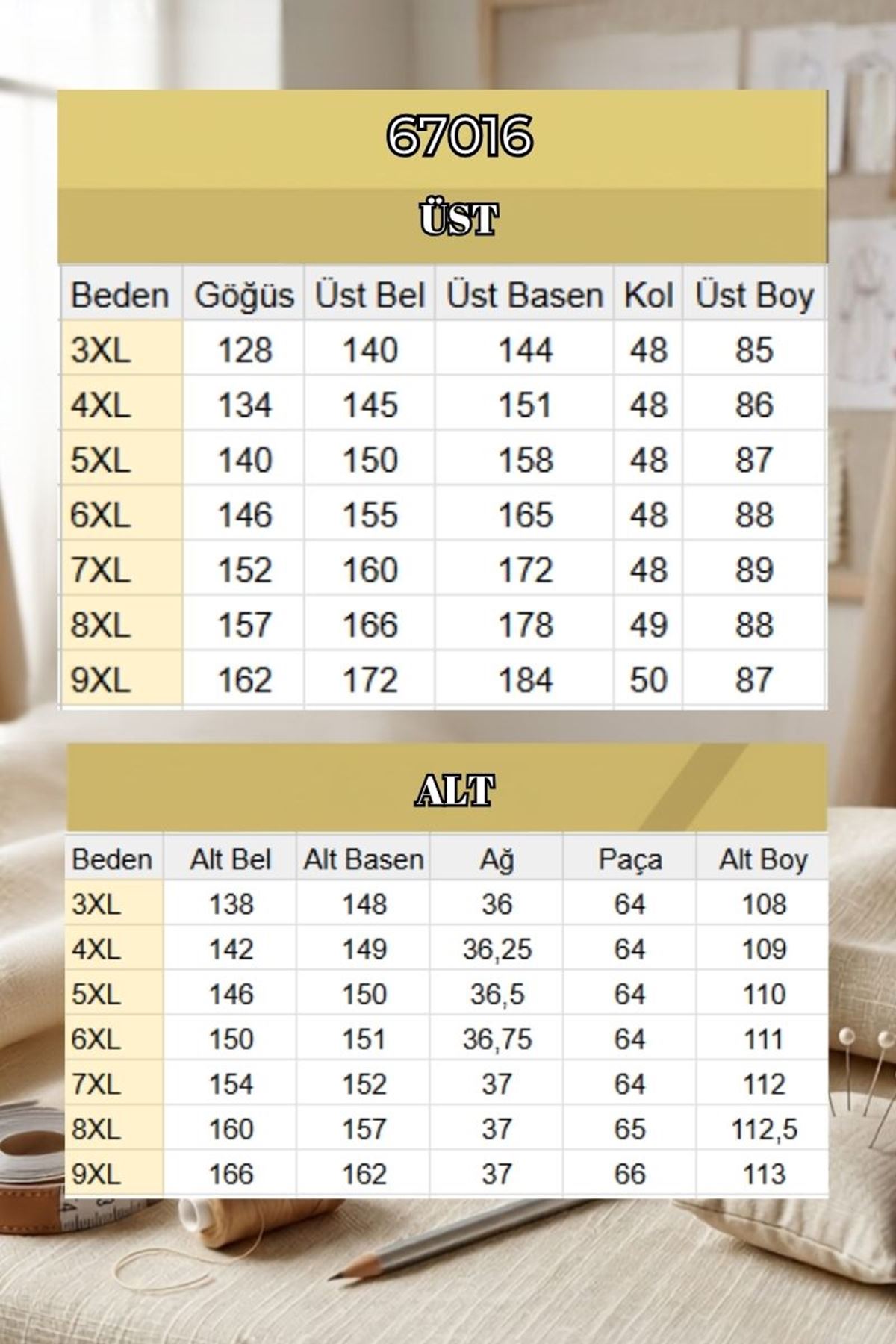 67016 Büyük Beden Kol Ve Etek Ucu Lastik Detaylı Müslin Pantolonlu Takım - Antrasit