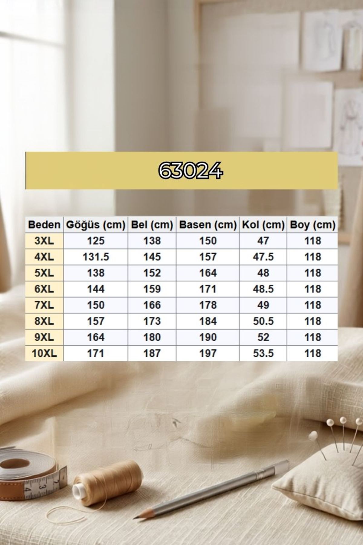 63024 Büyük Beden Kruvaze Yaka Kemeri Çıtçıtlı Modal Kap - Siyah